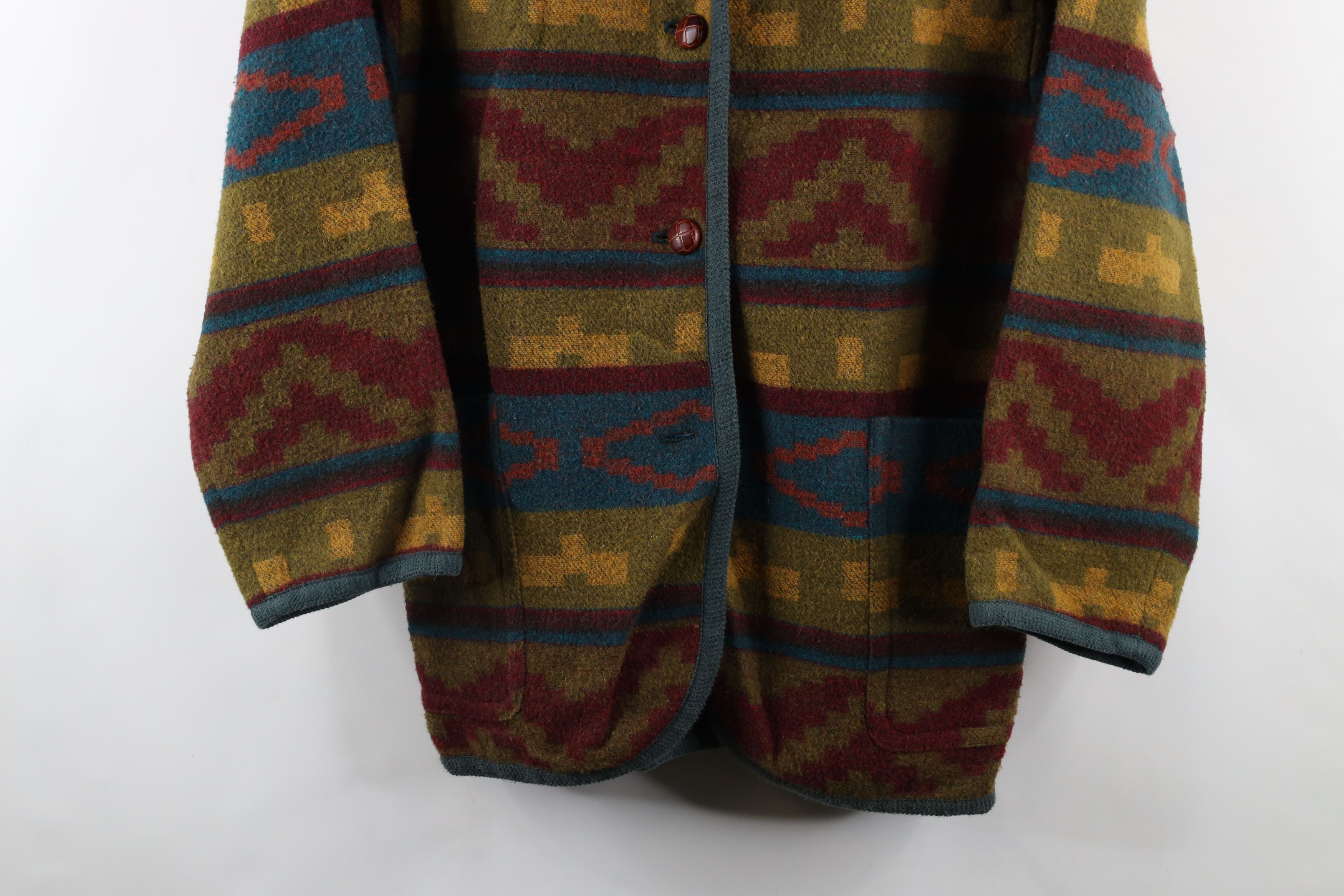 Vintage Vintage 90s Streetwear Rainbow Southwestern Blazer Jacket Size M / US 6-8 / IT 42-44 - 3 Thumbnail
