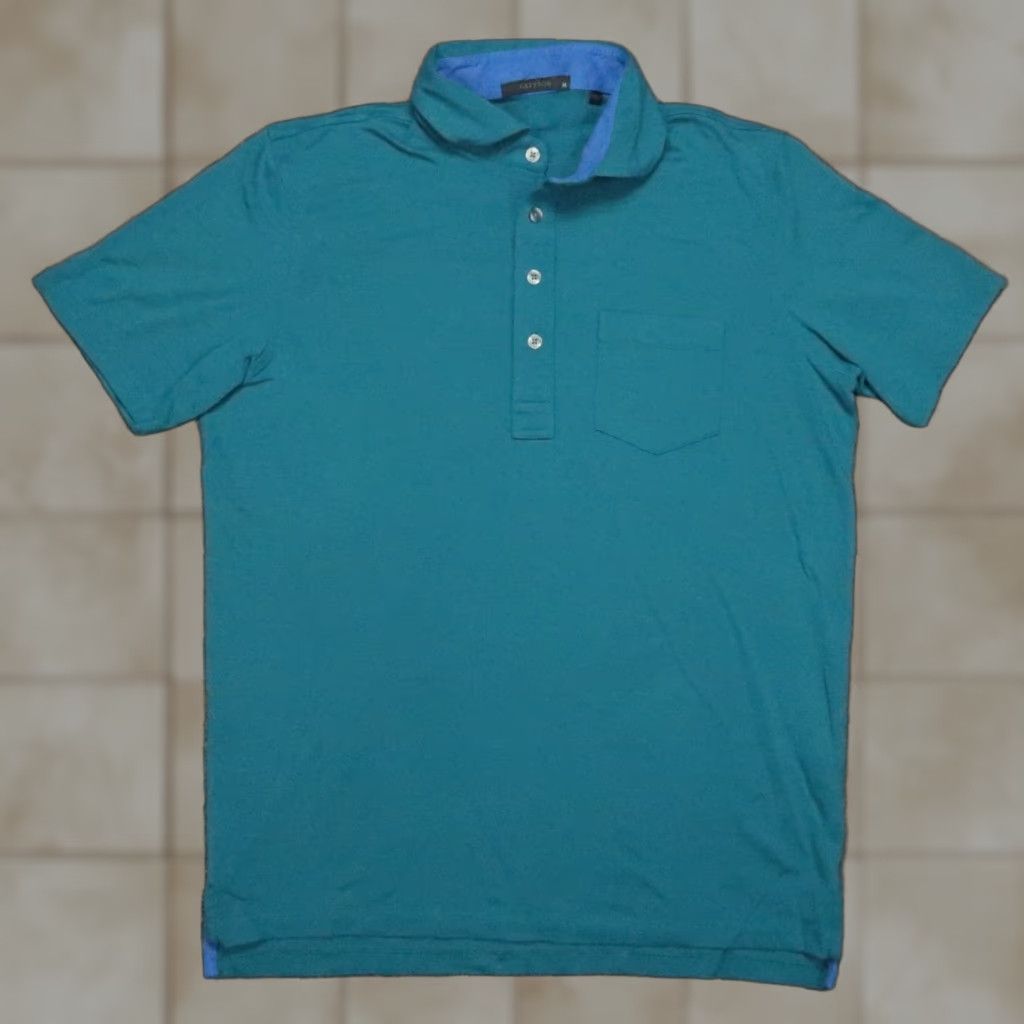 Vintage VINTAGE Greyson Polo Shirt Mens Medium Blue Performance Golf Casual Short Sleeve Size US M / EU 48-50 / 2 - 1 Thumbnail