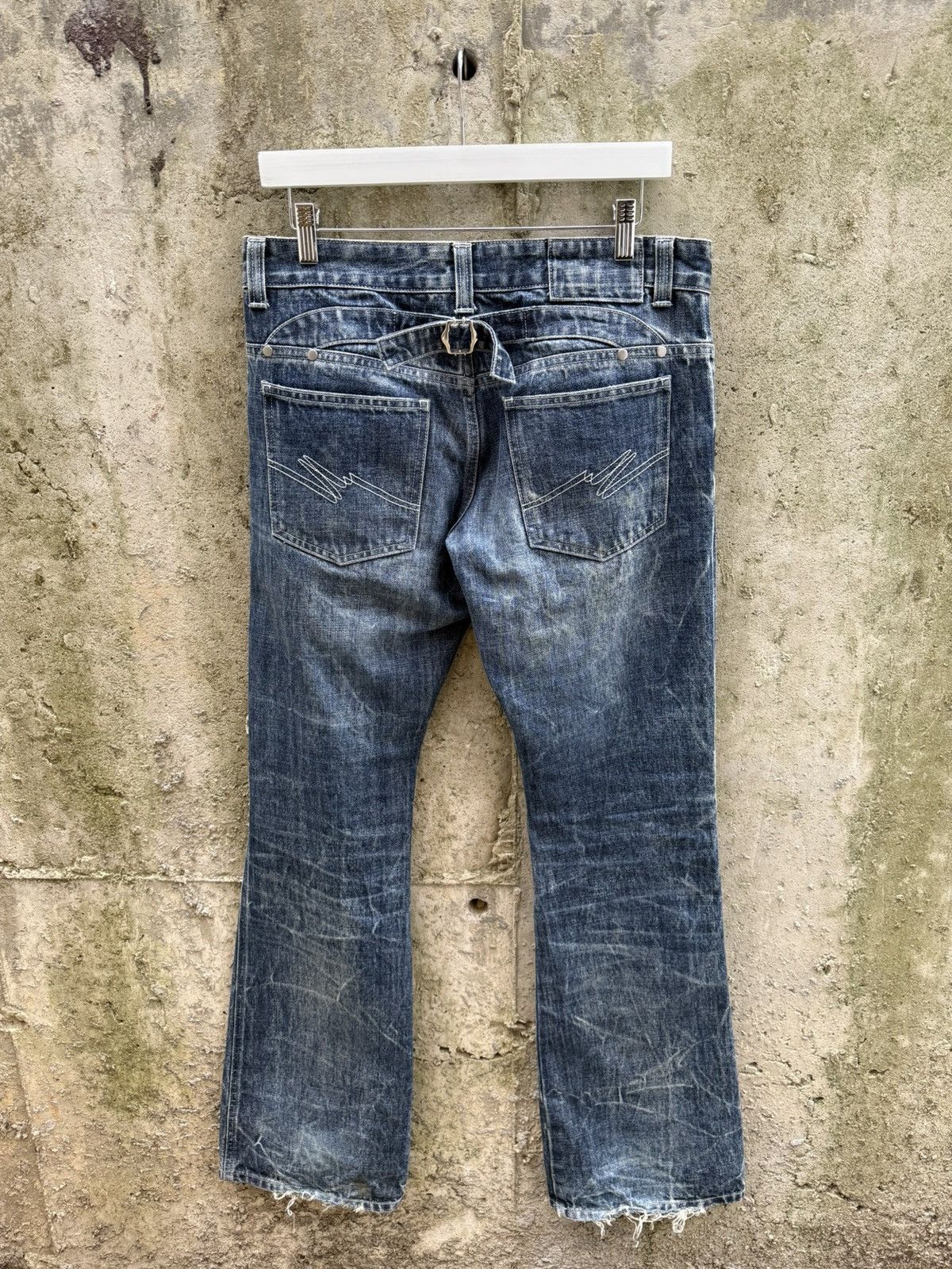 Martine Rose Martine Rose Marble Wash Bootcut Denim Size US 30 / EU 46 - 2 Thumbnail