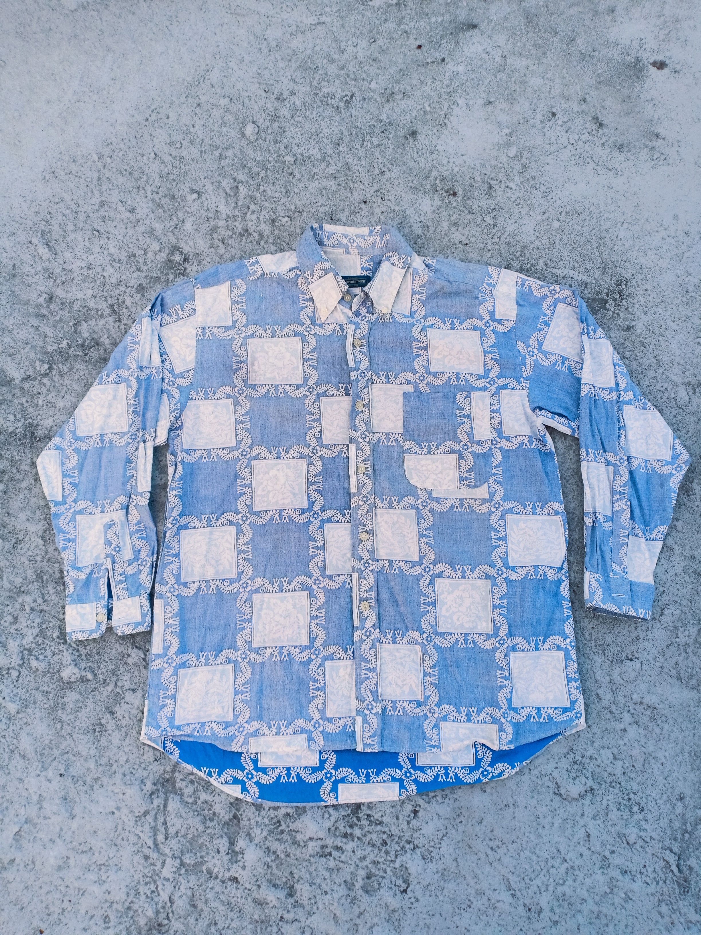 Vintage Rare BOBSON reverse fabric long sleeve shirt Size US M / EU 48-50 / 2 - 3 Thumbnail