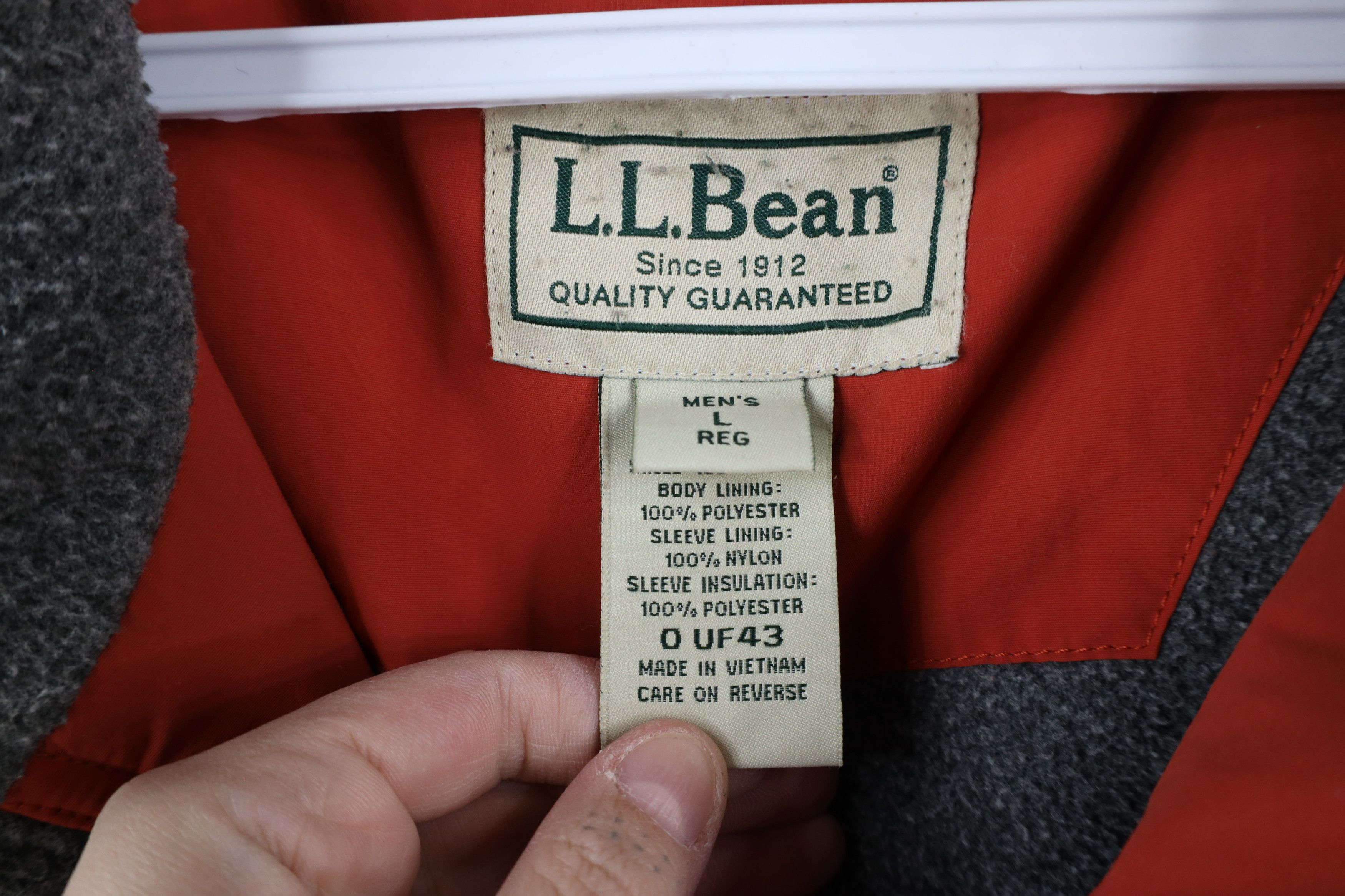L.L. Bean × Vintage Vintage LL Bean Fleece Lined Full Zip Bomber Jacket Orange Size US L / EU 52-54 / 3 - 8 Thumbnail