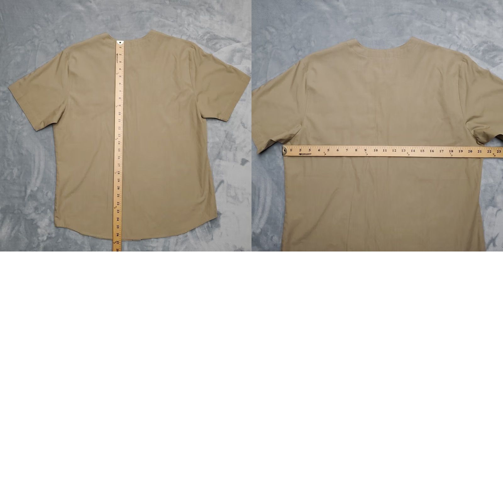 Vintage Karen Scott Shirt Women M Brown African Safari Animals Embroidered Cottage Core Vintage Button-Up Short Sleeve Denim? Size M / US 6-8 / IT 42-44 - 8 Thumbnail