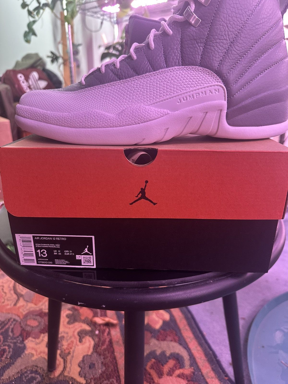 Jordan Brand Jordan 12 Retro “Stealth” Size US 13 / EU 46 - 8 Thumbnail
