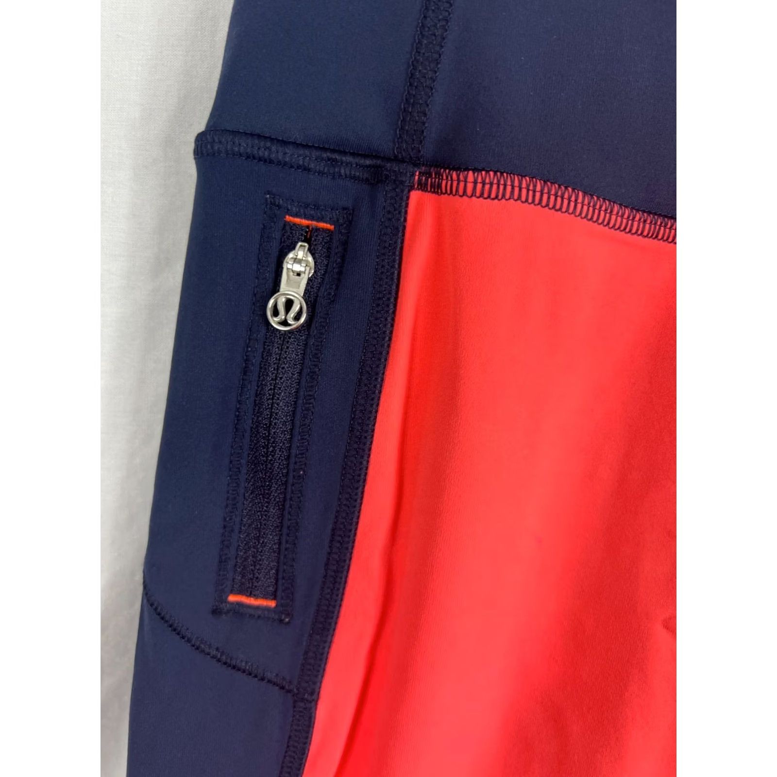 Lululemon Lululemon Legging Pant Luxtreme Pump It Up Flare Light Inkwell Blue Orange Logo Size 28" / US 6 / IT 42 - 3 Thumbnail