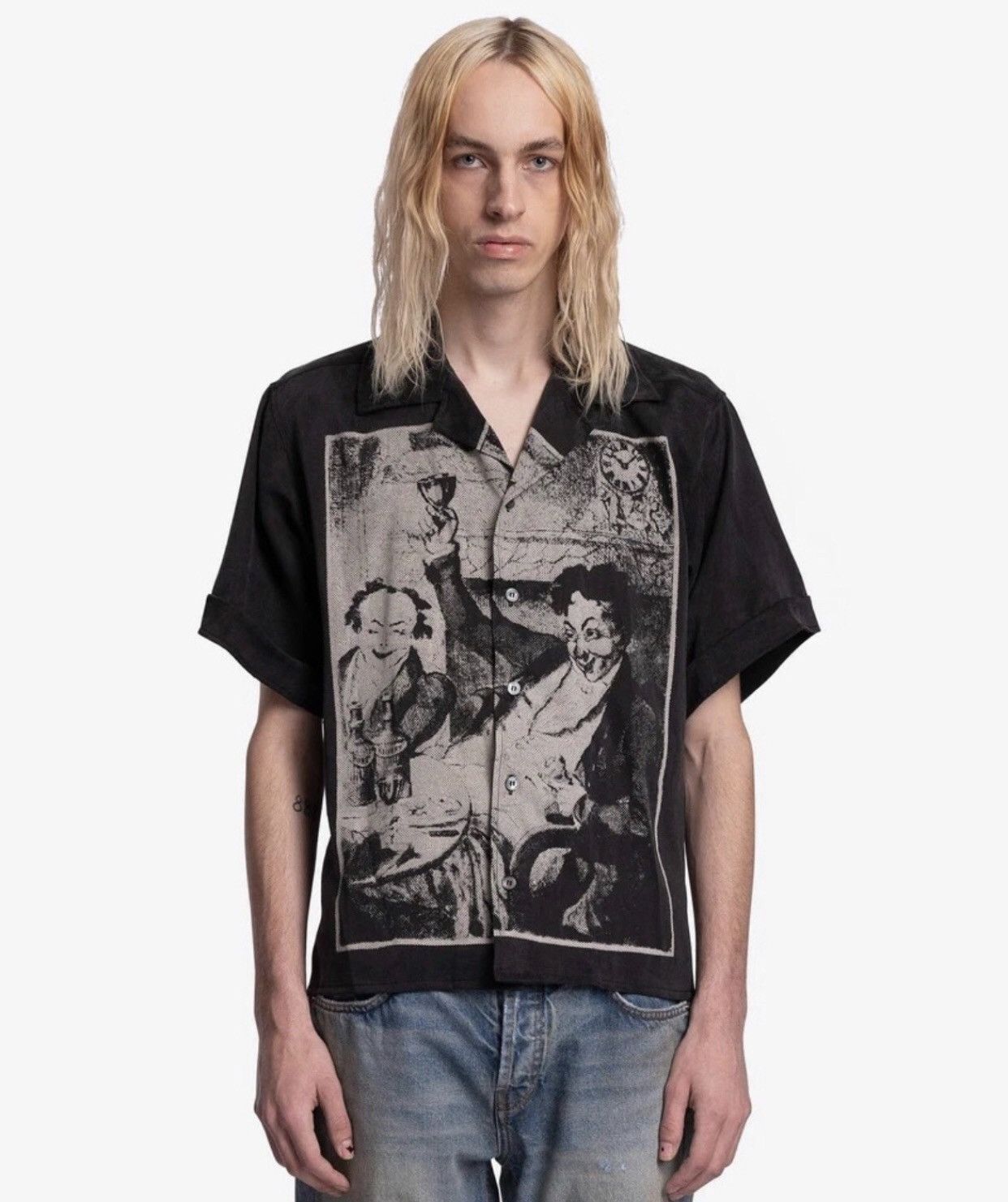 Enfants Riches Deprimes Enfants Riches Deprime Devil Black Portrait Making Old Shirt Size US L / EU 52-54 / 3 - 3 Thumbnail