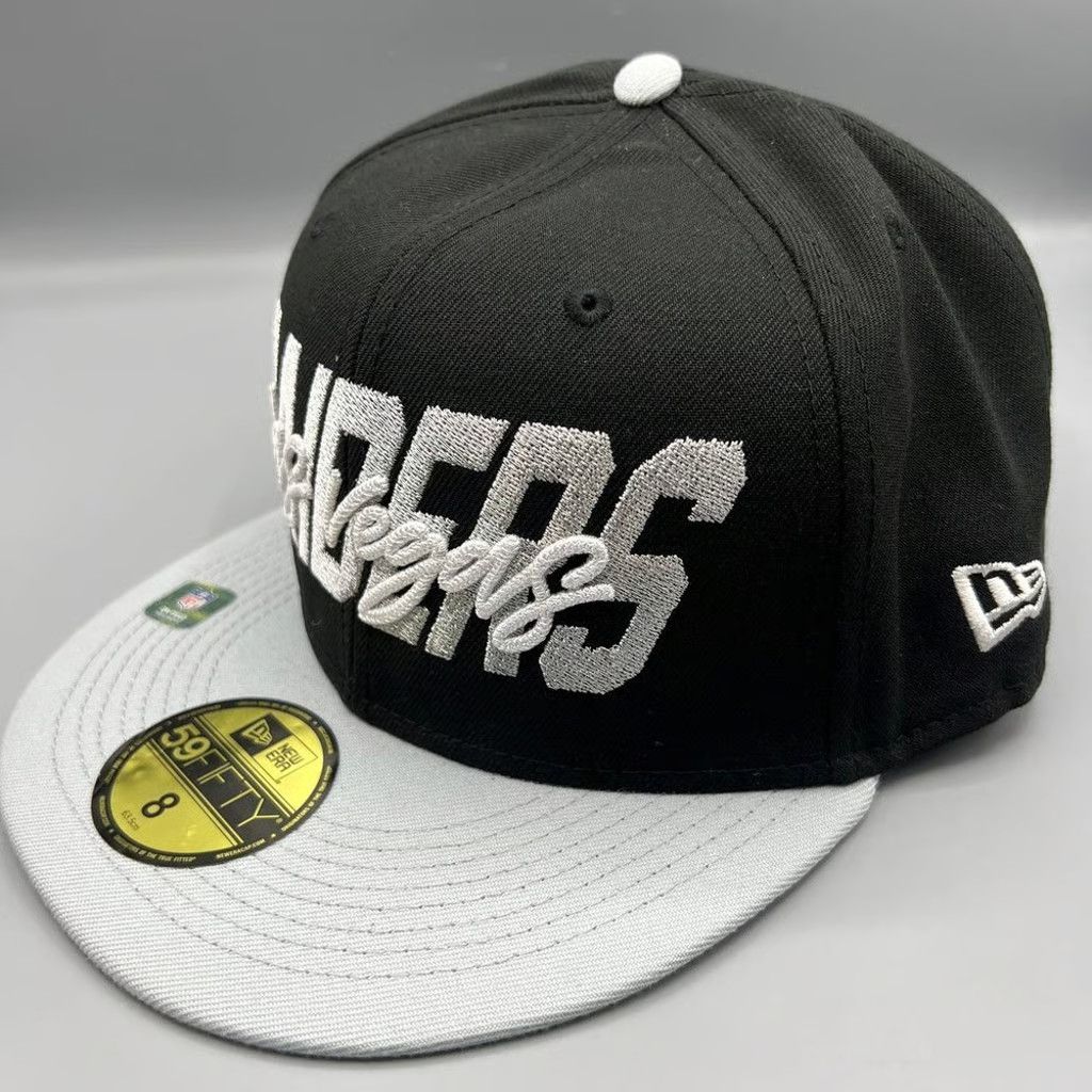 New Era Las Vegas Raiders Hat Men 8 59Fifty New Era NFL Fitted Cap Size ONE SIZE - 3 Thumbnail