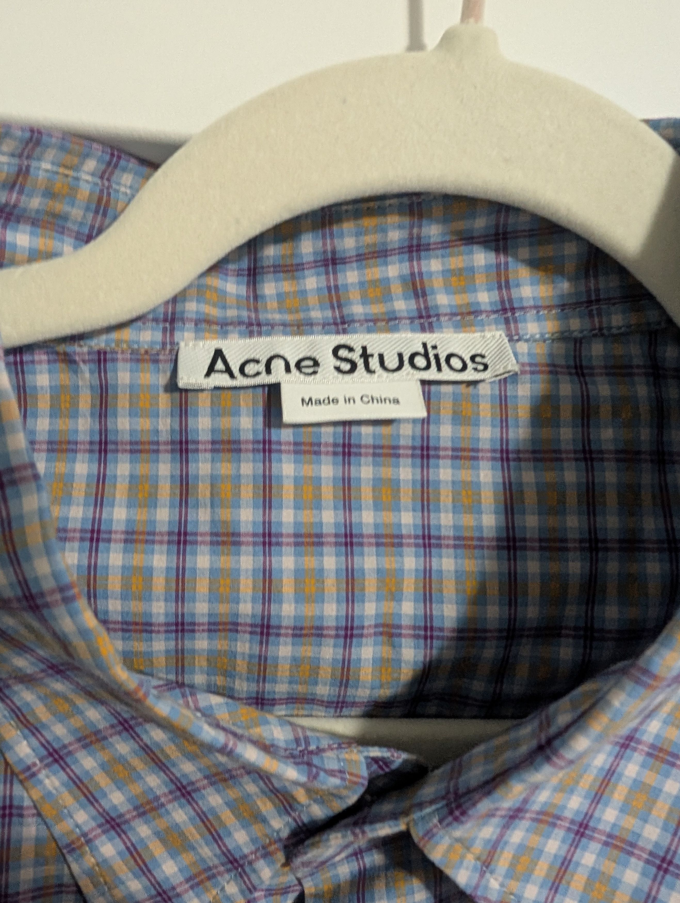 Acne Studios Acne Studios Checkered Button-Up Shirt Size US XXL / EU 58 / 5 - 4 Thumbnail
