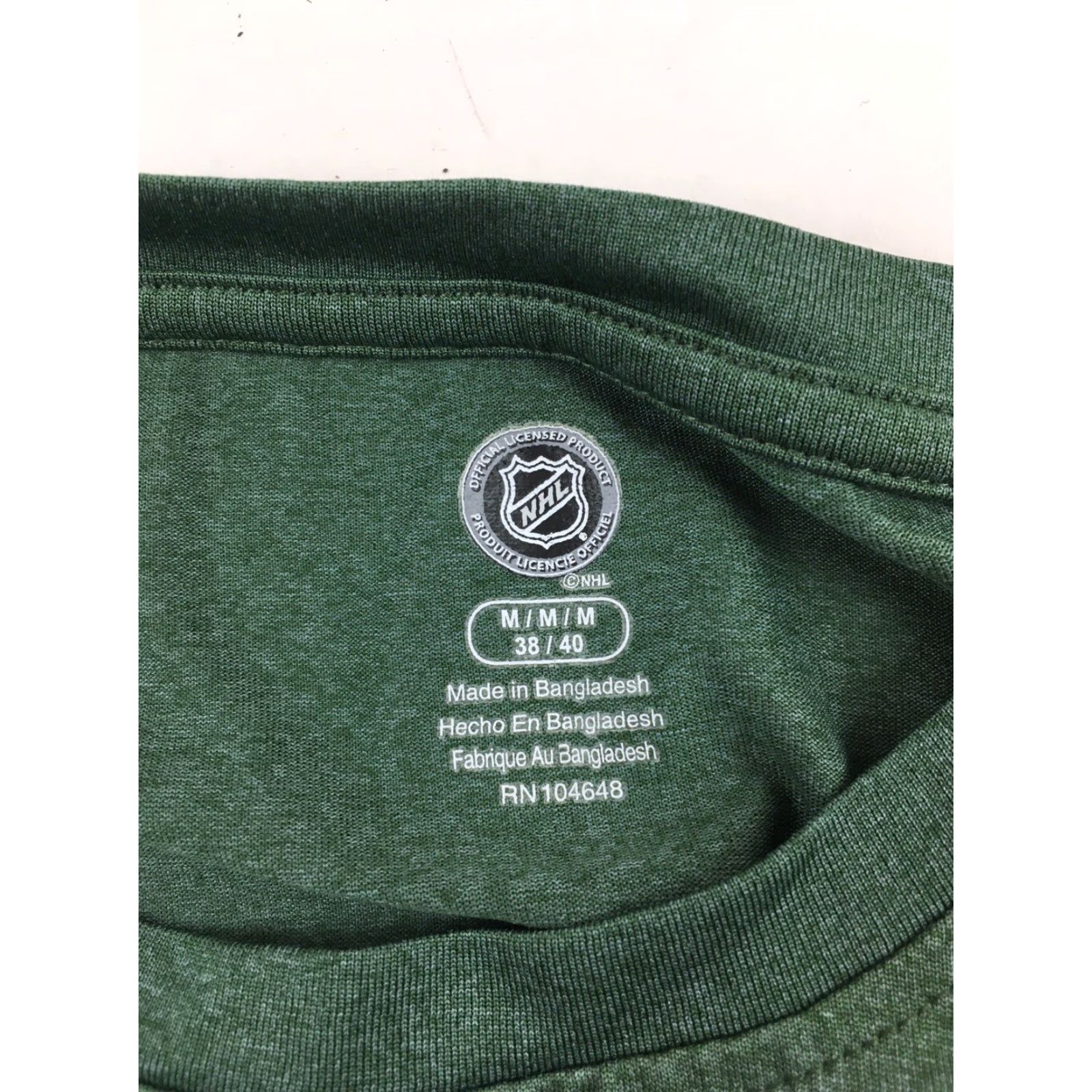 NHL NHL Hockey T-Shirt Mens Size Medium Green Minnesota Wild Polyester Round Neck Size US M / EU 48-50 / 2 - 6 Thumbnail