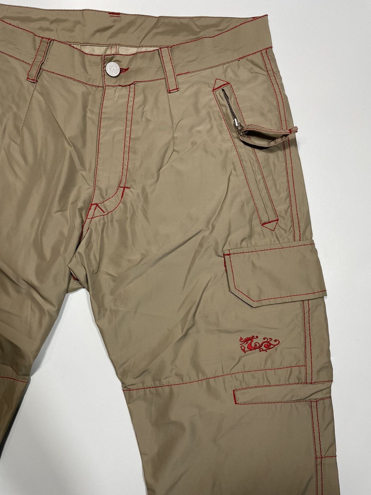 Vintage Dance With Dragon Kyoto japan Cargo multi pocket utility Size US 32 / EU 48 - 3 Thumbnail