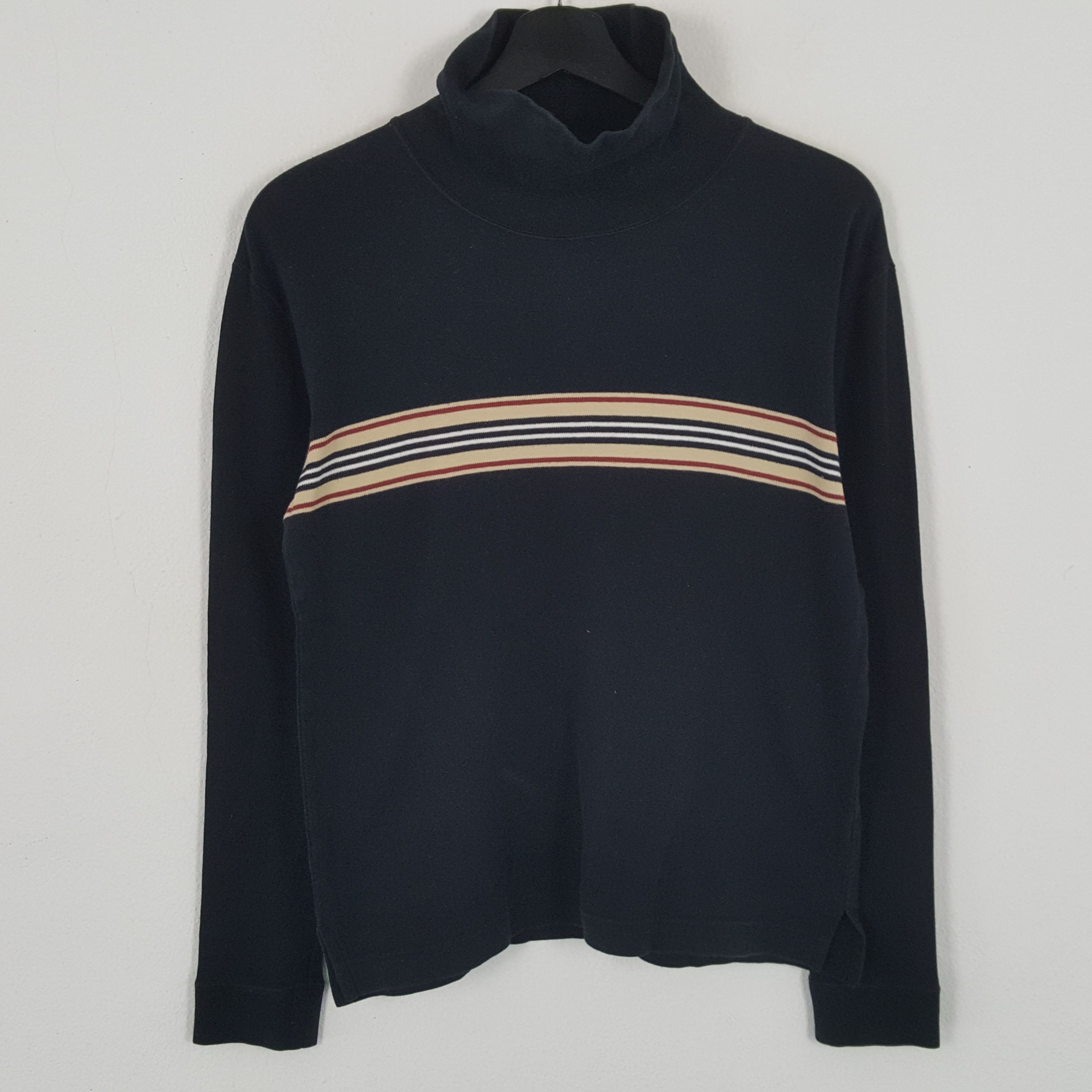 Burberry × Vintage BURBERRY Black Label Fashion Style Long Sleeve Tshirt Size M / US 6-8 / IT 42-44 - 1 Thumbnail