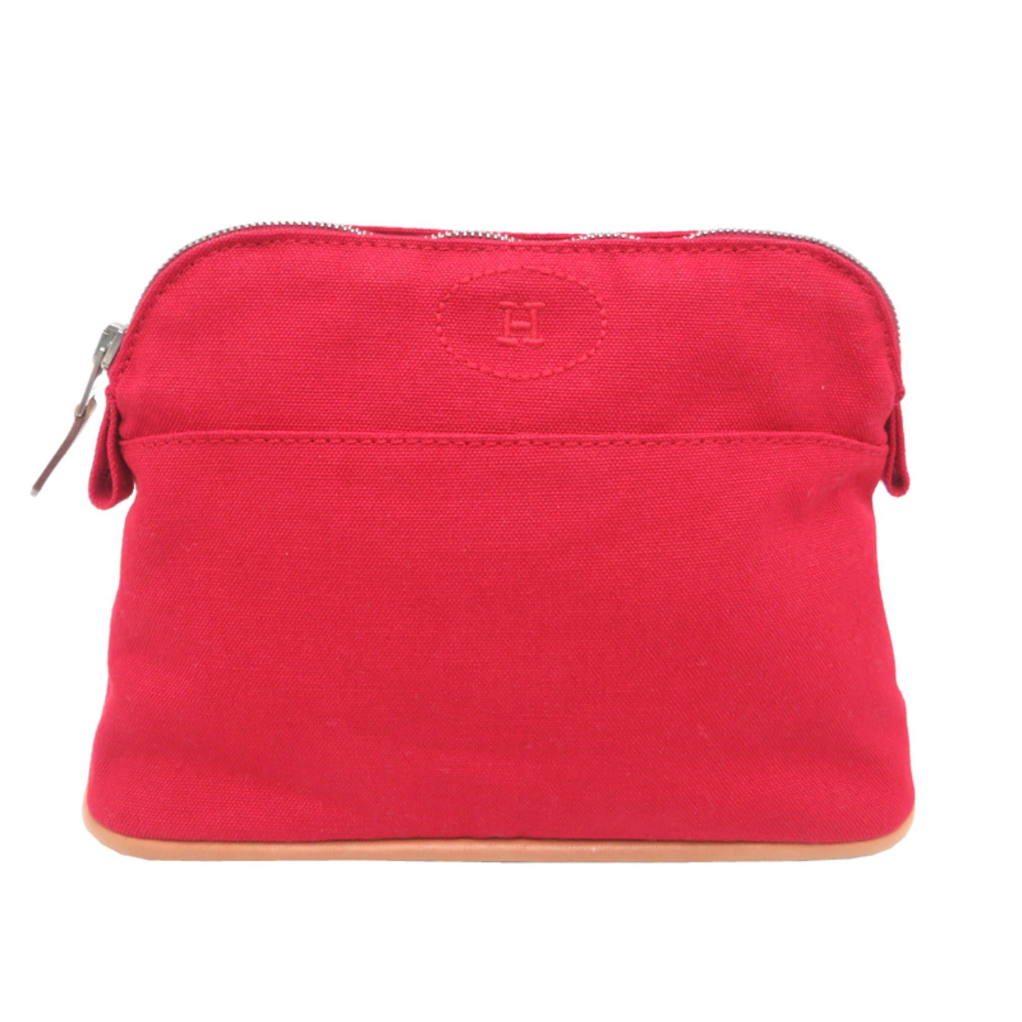 Hermes Hermes Bolide Pouch 20 Women's Cotton Red Size ONE SIZE - 1 Thumbnail
