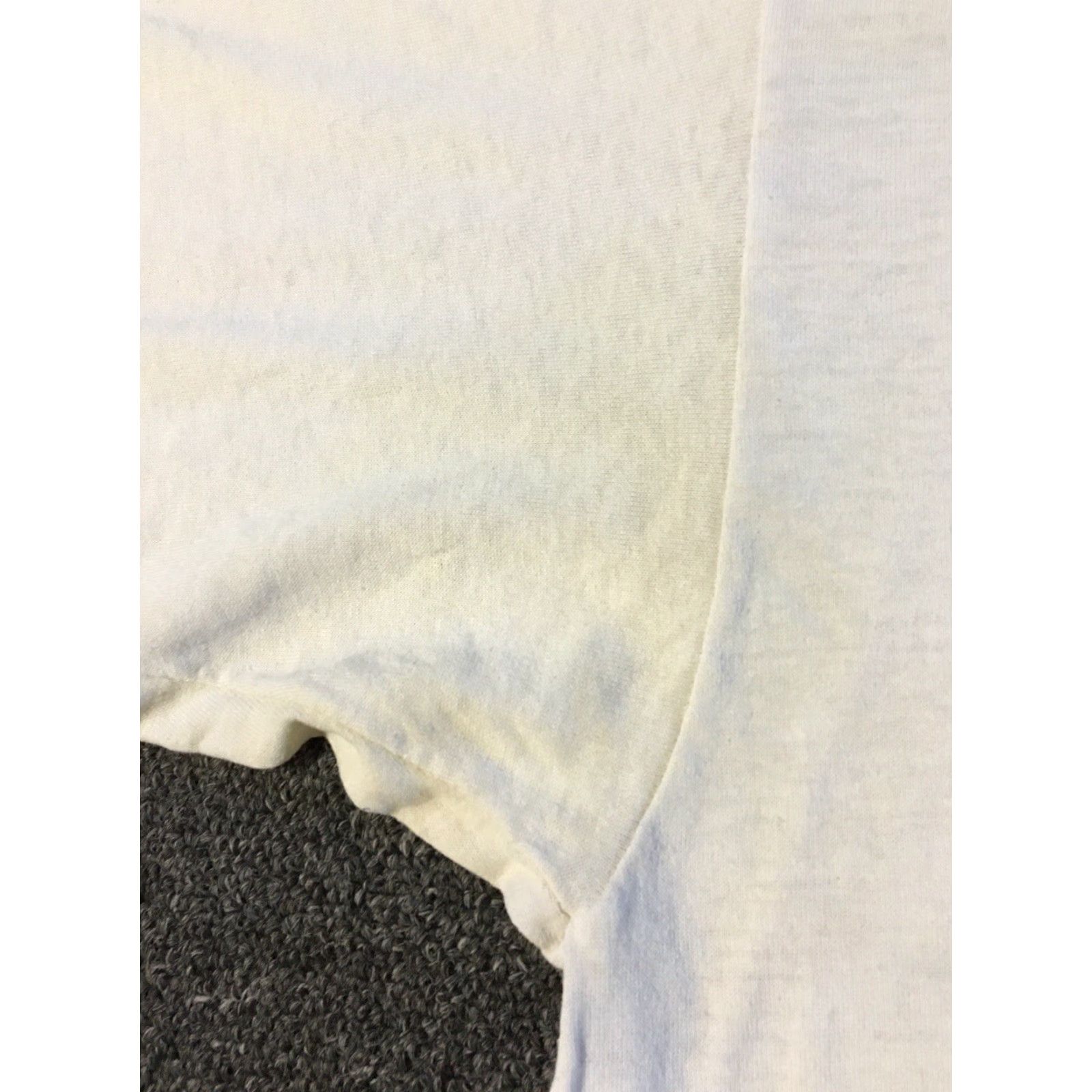 Jerzees VINTAGE 90s Volleyball Shirt XL JERZEES White USA Single Stitch Distressed Grunge Sports 80s 90s College High School Athletic Pe Track & Field Mens Size US XL / EU 56 / 4 - 6 Thumbnail
