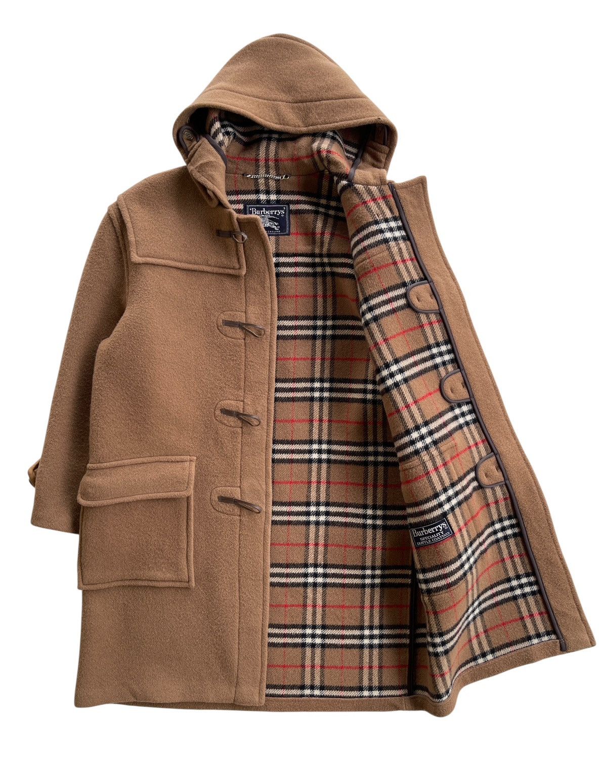 Burberry Vintage Burberrys Nova Checked England Duffle Coat Size US M / EU 48-50 / 2 - 5 Thumbnail