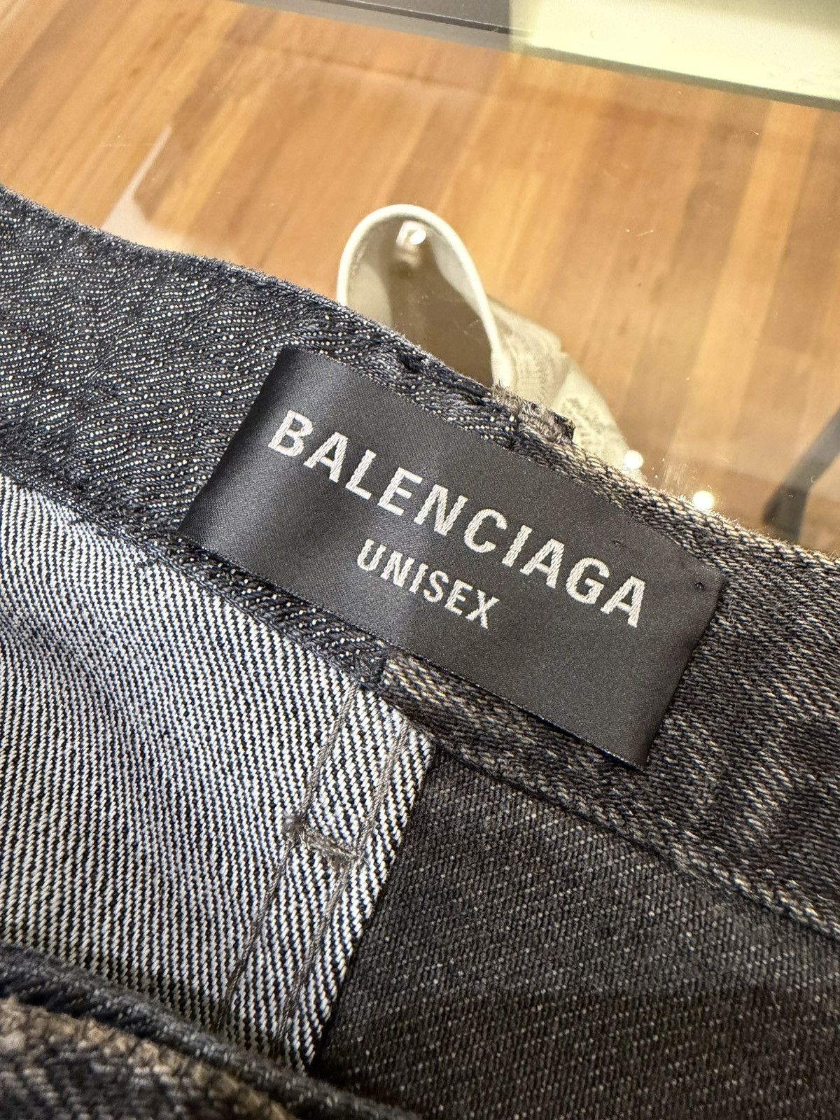 Balenciaga Balenciaga Split Cut Loose Drawstring Denim Jeans Size US 32 / EU 48 - 4 Thumbnail
