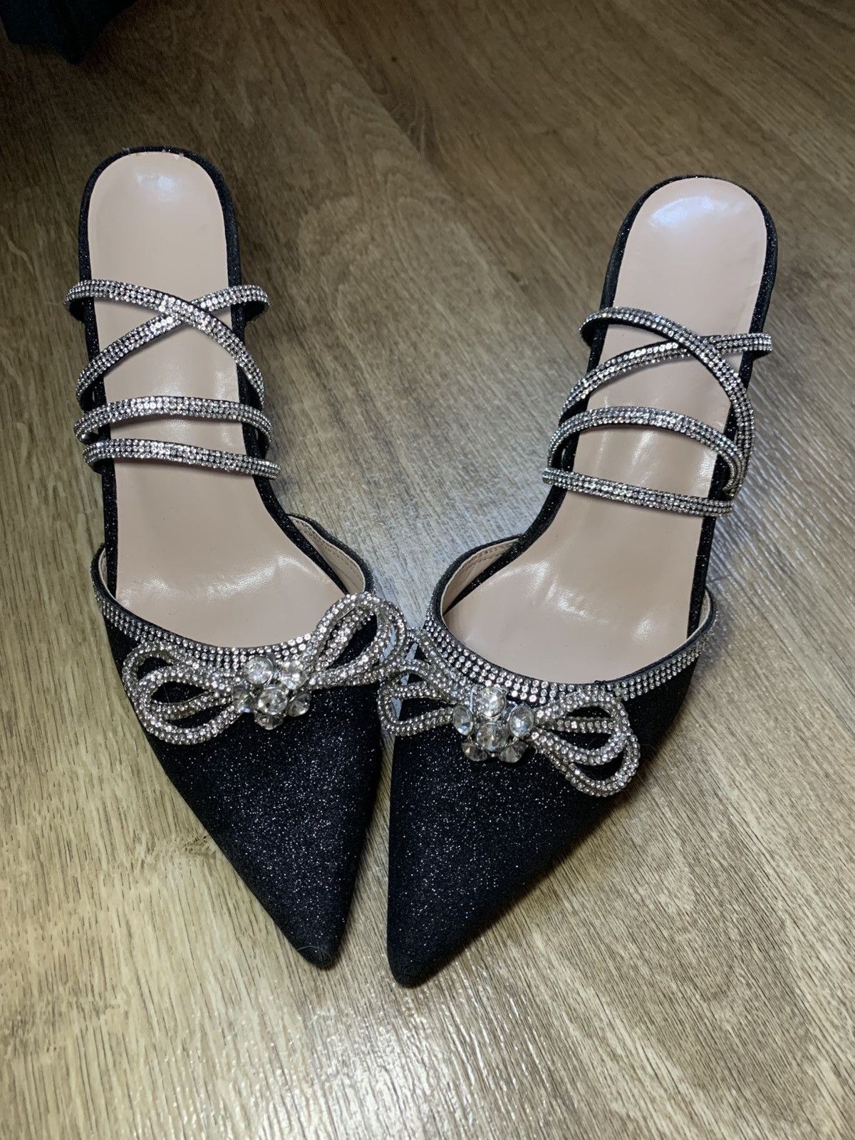 Other Crystal high heels, size 41, 11 cm heel Size US 10 / IT 40 - 7 Thumbnail