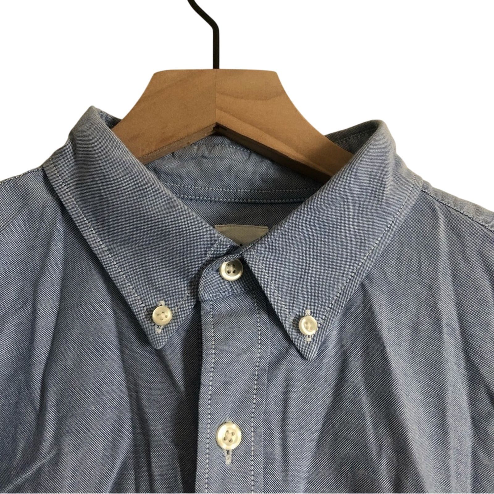 Gap Gap Men's Chambray Soft Denim Long Sleeve Button Down Shirt Size US L / EU 52-54 / 3 - 4 Thumbnail