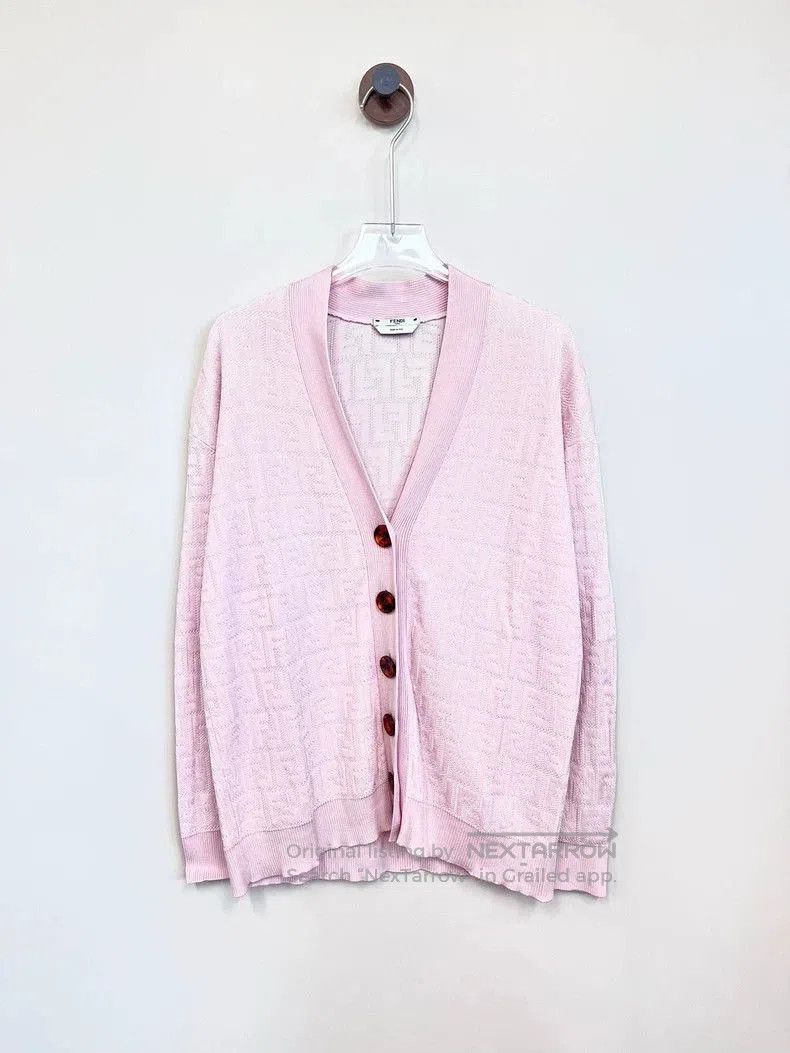 Fendi Fendi Pink Monogram Cardigan Coat. Size US XS / EU 42 / 0 - 1 Thumbnail