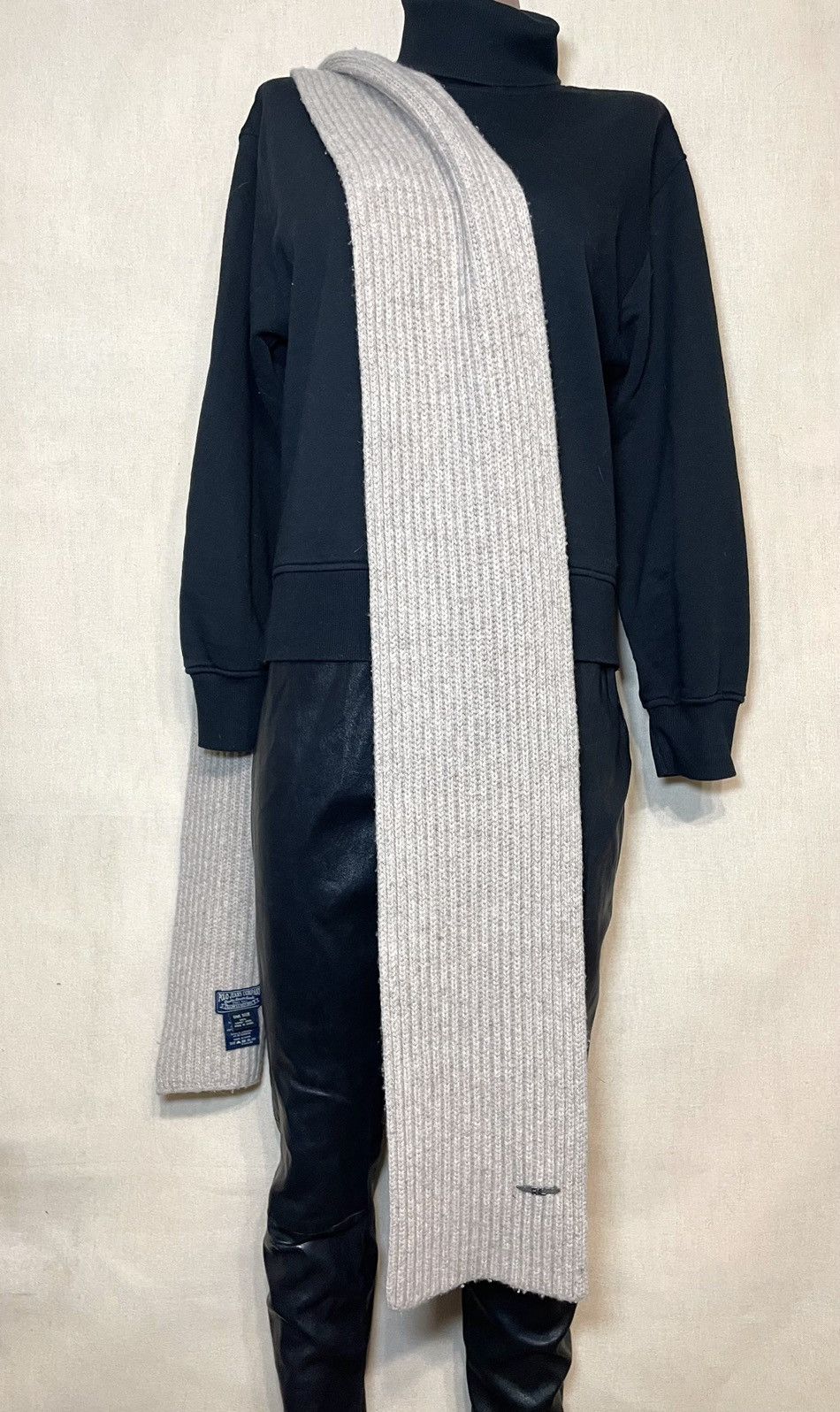 Polo Ralph Lauren × RRL Ralph Lauren × Ralph Lauren Polo Ralph Lauren beige knit wool scarf Size ONE SIZE - 2 Thumbnail