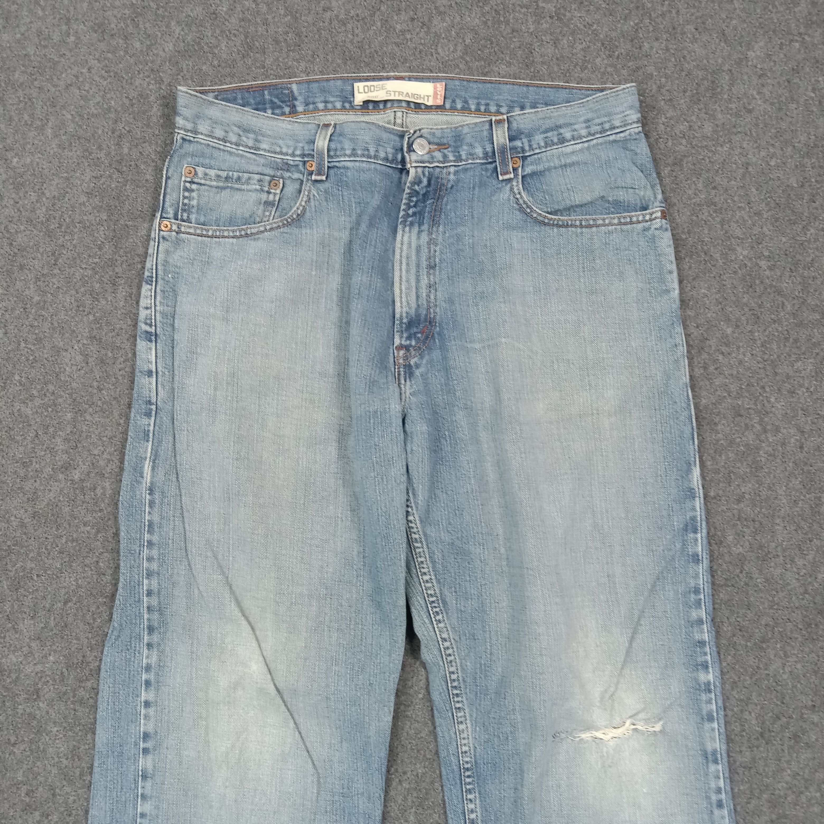 Levi's Levi's 569 Loose Fit American Distressed Denim Jeans C280N18 Size US 34 / EU 50 - 2 Thumbnail