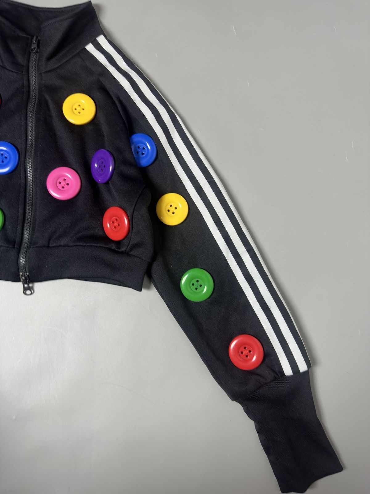 Adidas × Jeremy Scott Adidas Originals Jeremy Scott Katy Perry Buttons Jacket Size US XXS / EU 40 - 4 Thumbnail