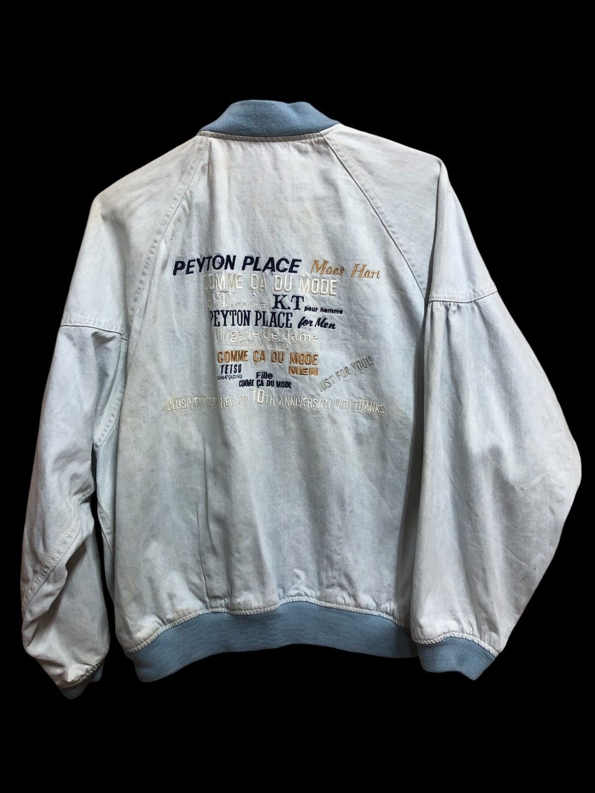 20471120 × Japanese Brand × PPFM Peyton Place 10th anniversary Rusty mud max bomber jacket Size US L / EU 52-54 / 3 - 2 Thumbnail