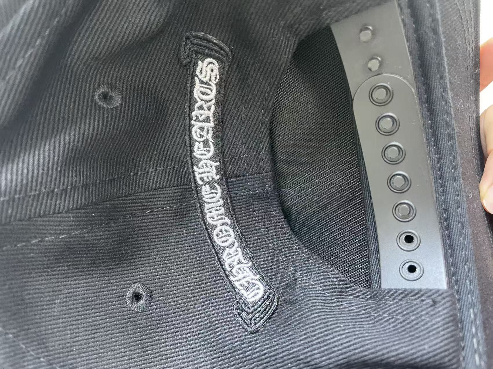 Chrome Hearts Chrome Hearts RS3 Triple Cross Embriodered Baseball Cap Size ONE SIZE - 8 Thumbnail