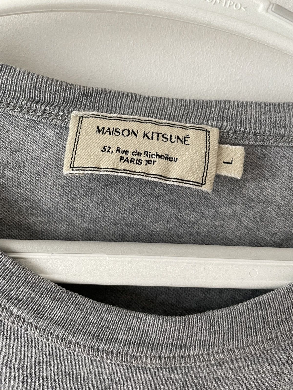 Maison Kitsune Grey Parisien Maison Kitsuné tshirt Size US L / EU 52-54 / 3 - 4 Thumbnail