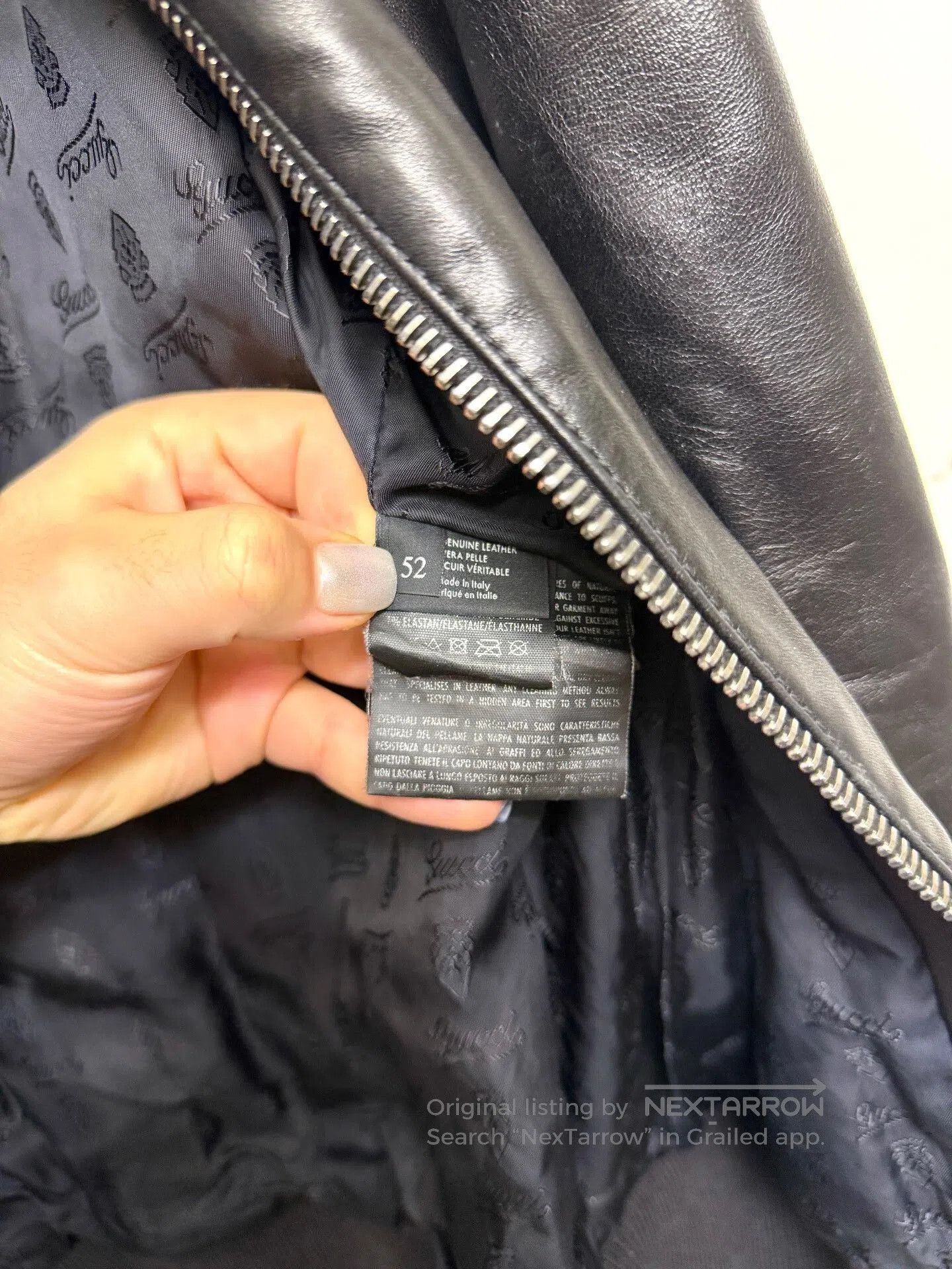Gucci Gucci Red Green Striped Leather Jacket. Size US L / EU 52-54 / 3 - 5 Thumbnail
