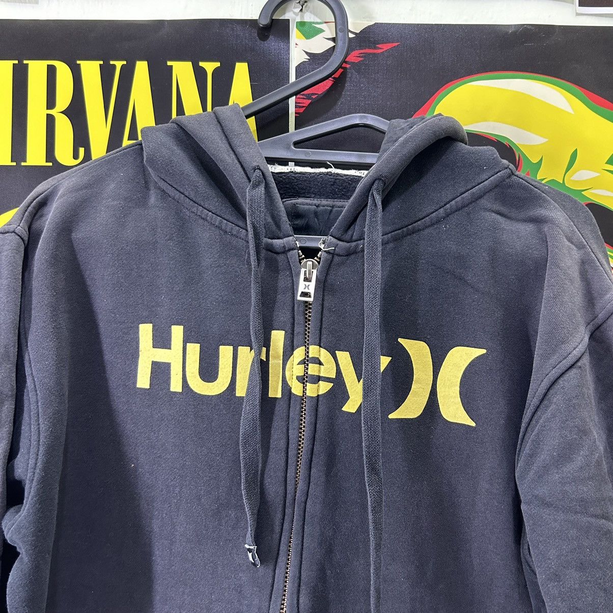 Hurley Vintage Hurley Spell Out Faded Zip up Hoodie Size US L / EU 52-54 / 3 - 2 Thumbnail