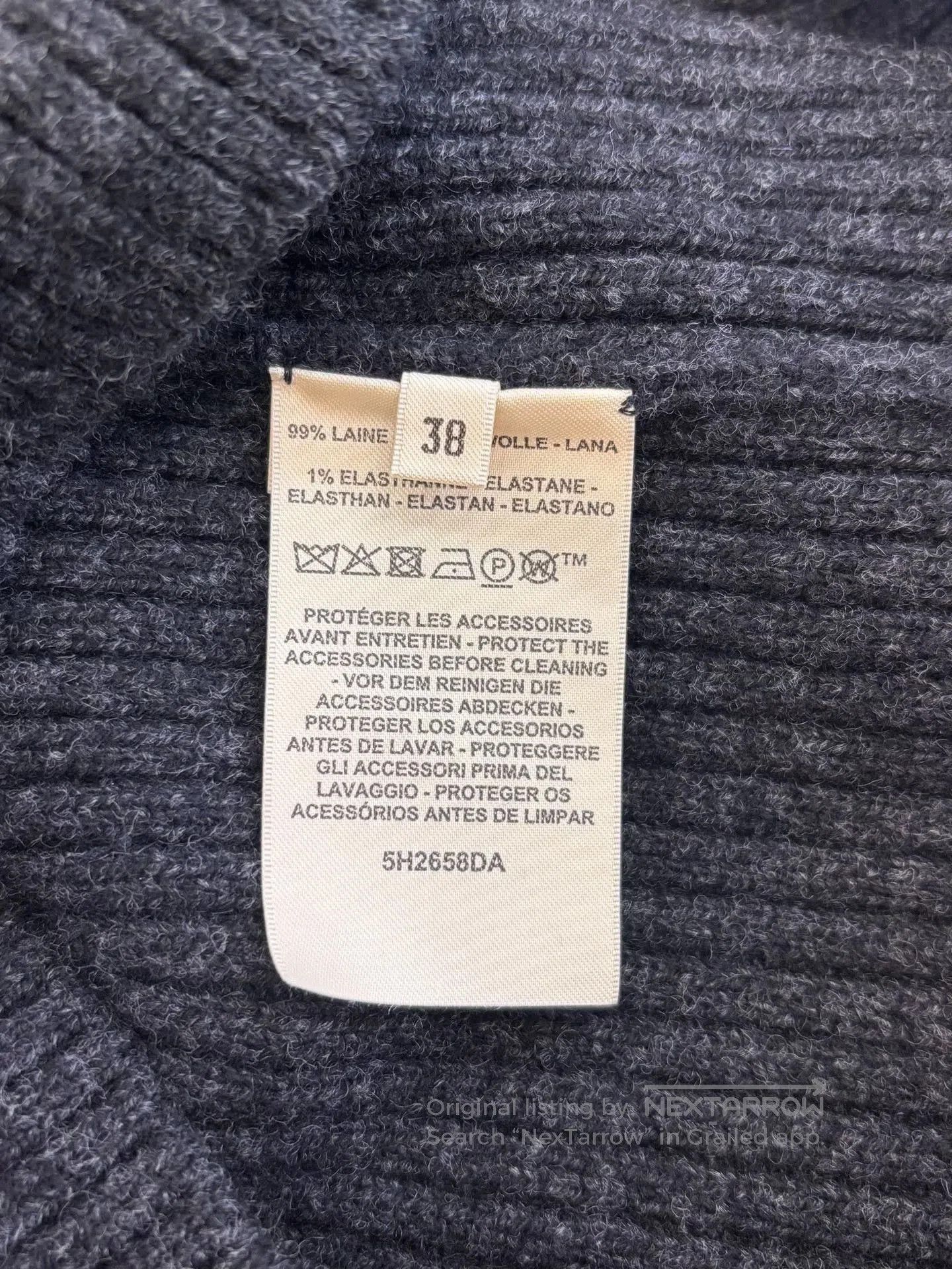Hermes Hermes Gray Wool Turtleneck Sweater. Size US M / EU 48-50 / 2 - 7 Thumbnail