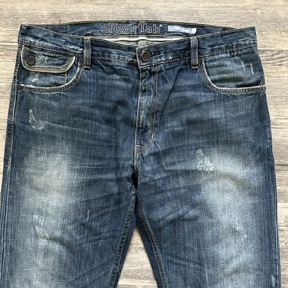 Levi's Vintage Levi's Buckle Back Silver Tab Denim Jeans Size 38X32 Size US 38 / EU 54 - 4 Thumbnail
