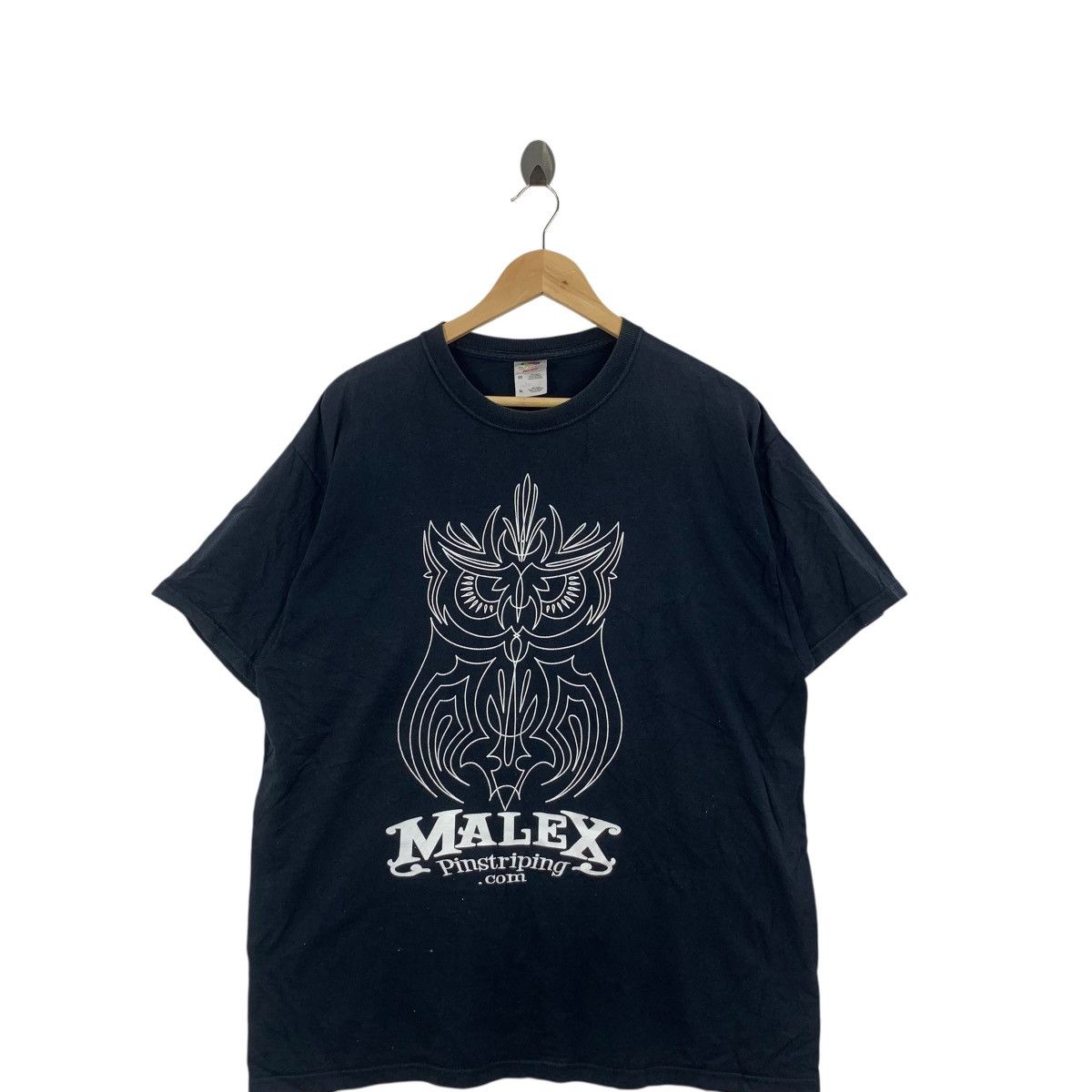 Vintage Vintage MALEX PINSTRIPING Owl Graphic Tee Shirt Top Size US XL / EU 56 / 4 - 5 Thumbnail