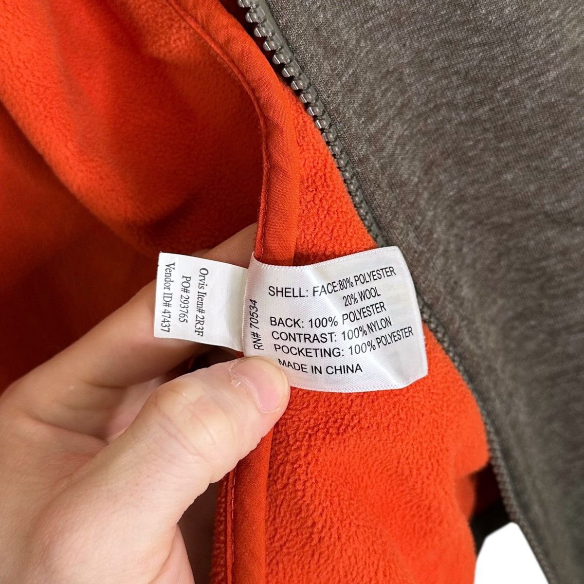 Orvis Orvis Full Zip Wool Blend Fleece Jacket Size US L / EU 52-54 / 3 - 8 Thumbnail