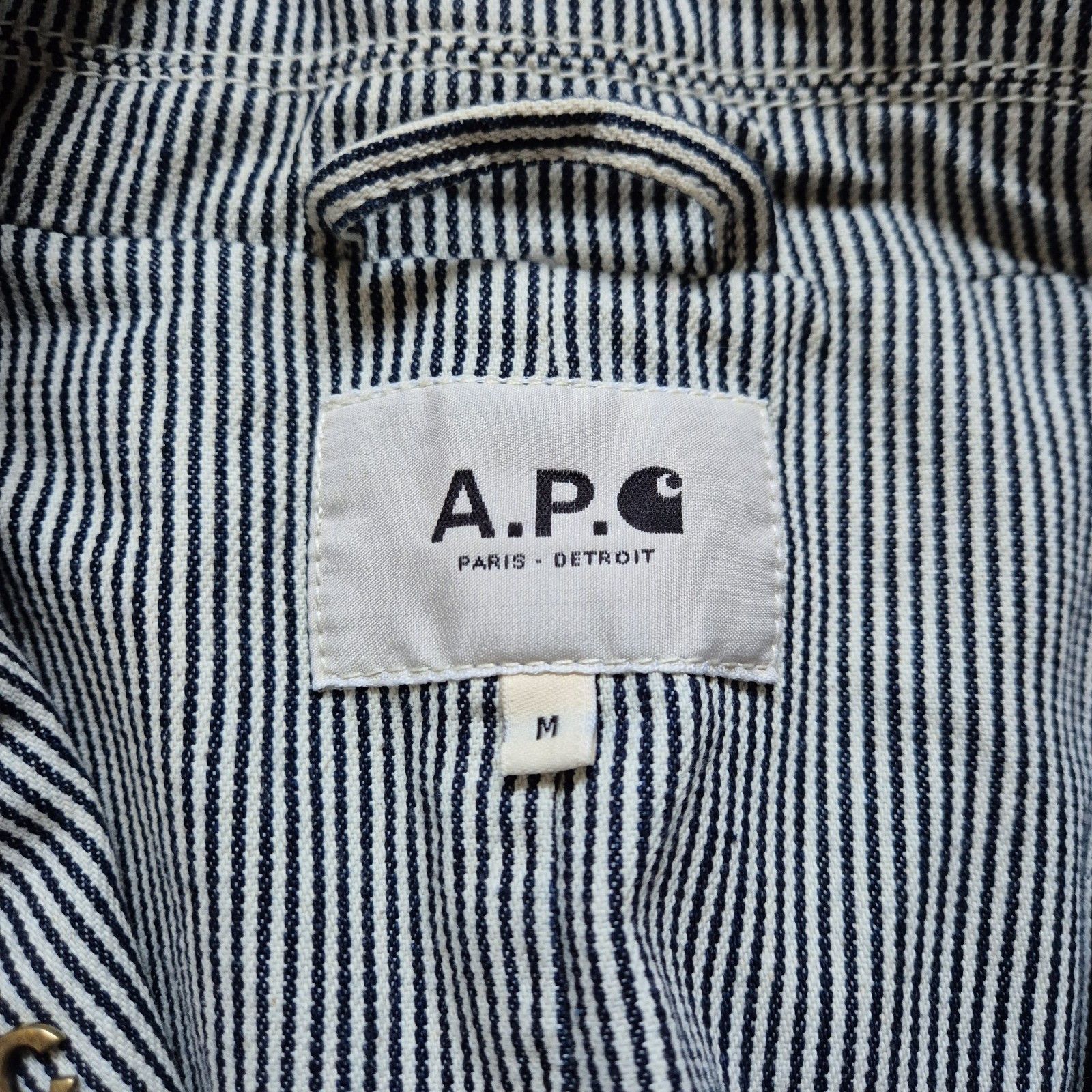 A.P.C. × Carhartt Wip A.P.C. x Carhartt WIP Sailor Jacket White Medium FW11 Size US M / EU 48-50 / 2 - 5 Thumbnail