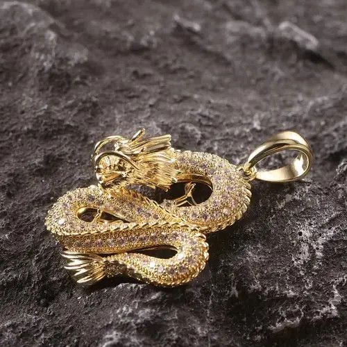 Jewelry Dragon Pendant Necklace Size ONE SIZE - 3 Thumbnail