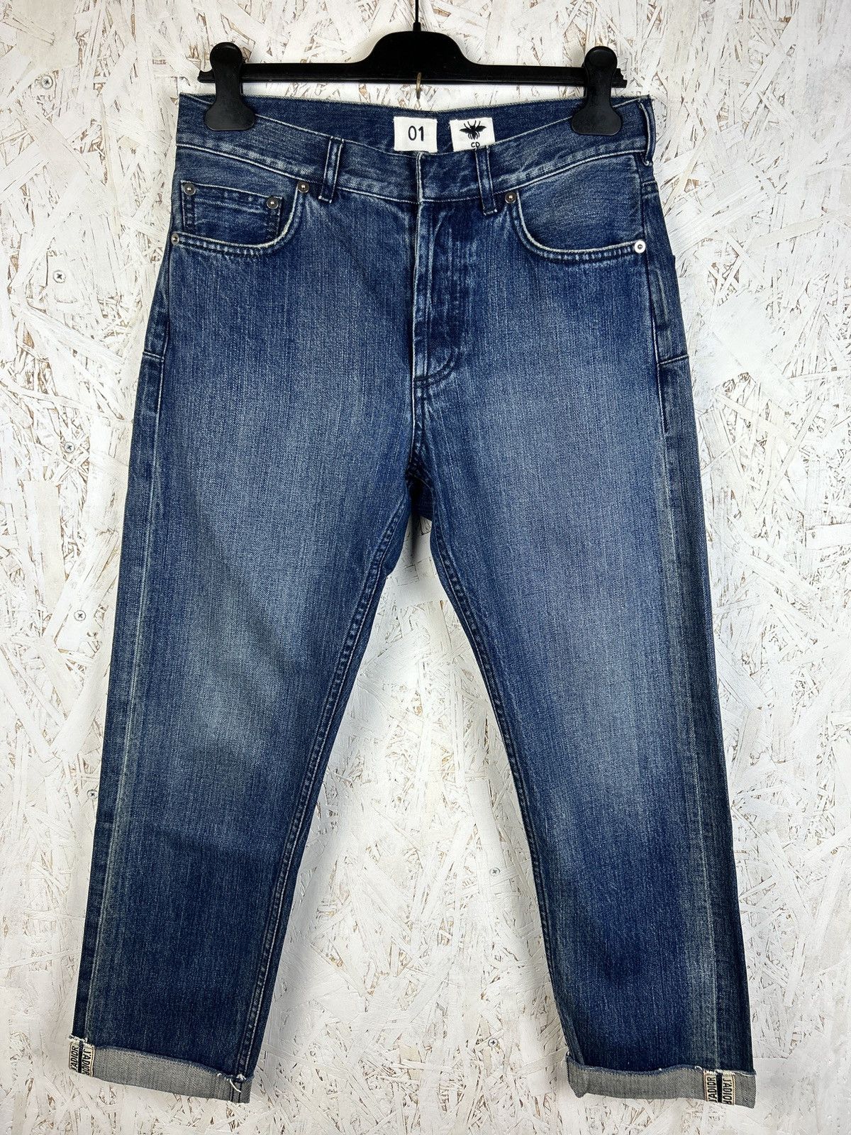 Dior Christian Dior CD01 Boyfriend Washed Denim Jeans Indigo Size 27" / US 4 / IT 40 - 1 Thumbnail