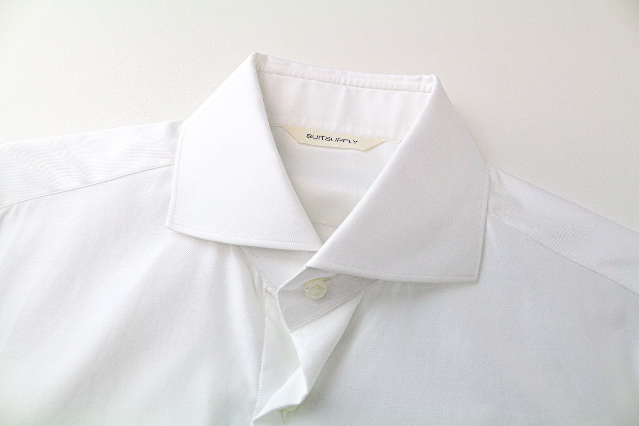 Suitsupply ~2XS Extra Slim Cotton White Cutaway Long Sleeve 77283 Size US XXS / EU 40 - 3 Thumbnail