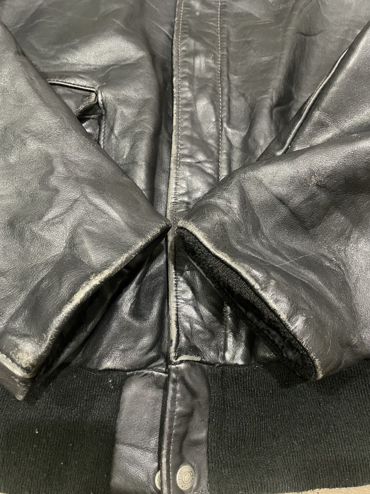 Schott Schoot Leather Jacket Vintage Size US L / EU 52-54 / 3 - 7 Thumbnail