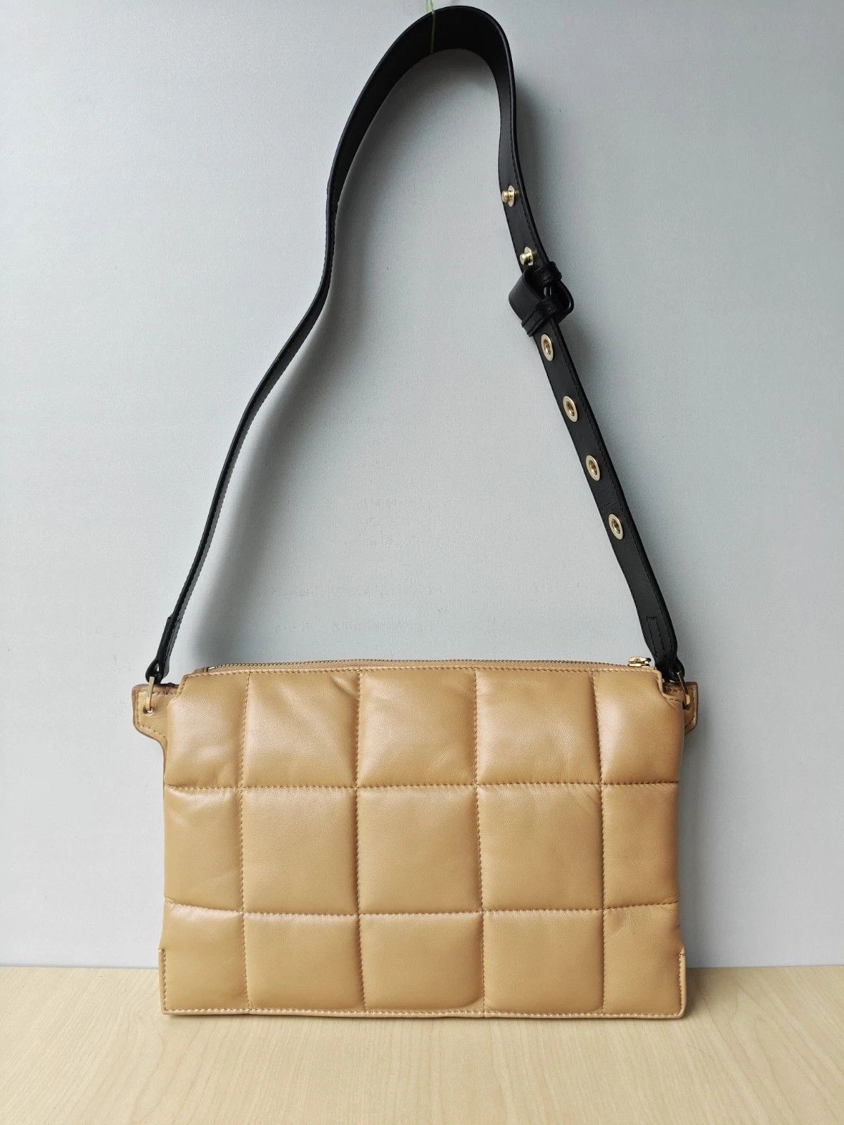 Allsaints ALLSAINTS Sheringham Leather Quilted Shoulder Bag FTP - 8211 Size ONE SIZE - 4 Thumbnail