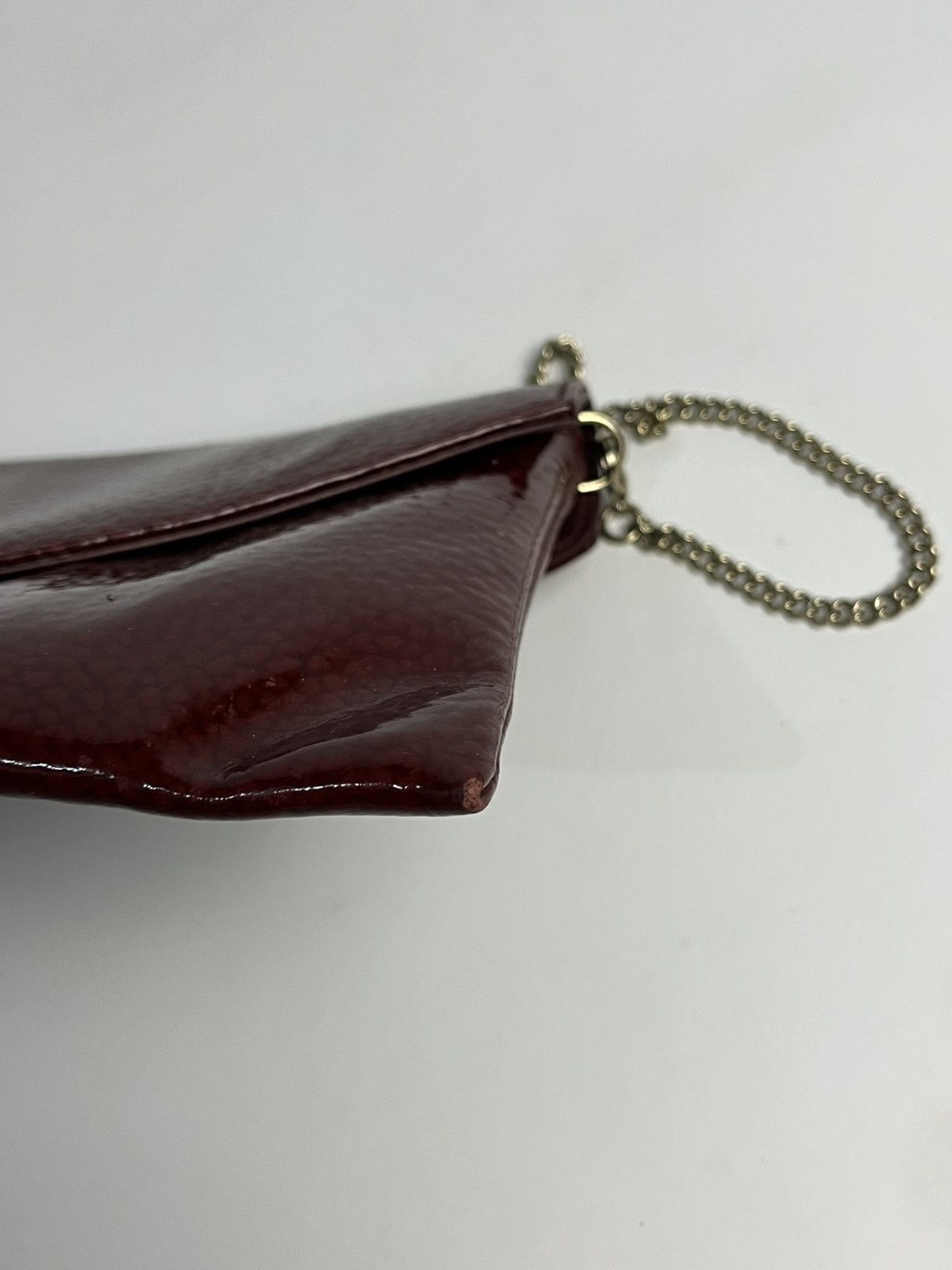 Vivienne Westwood Vivienne Westwood Oxblood Patent Leather Chain Envelope Bag Size ONE SIZE - 13 Thumbnail