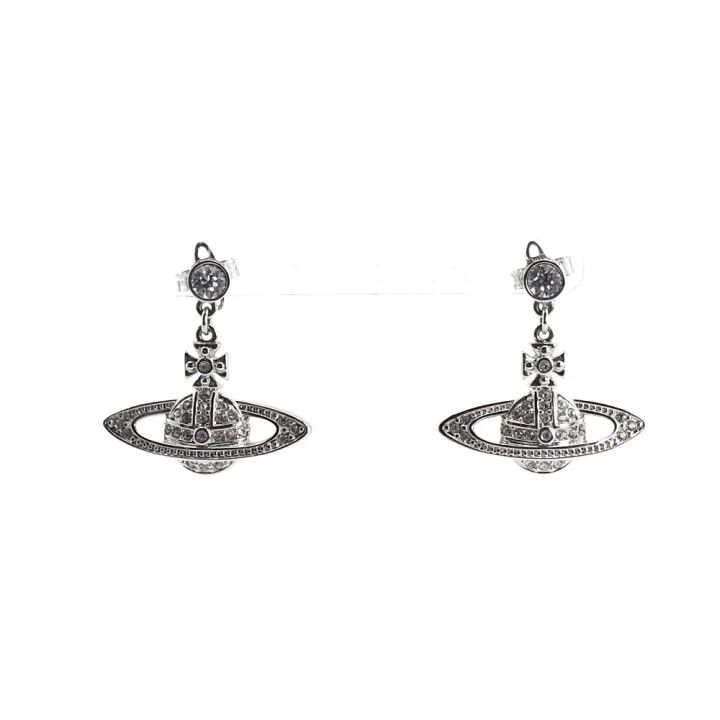 Vivienne Westwood Vivienne Westwood Planet Drop Earrings in Brass 0079 Size ONE SIZE - 1 Thumbnail