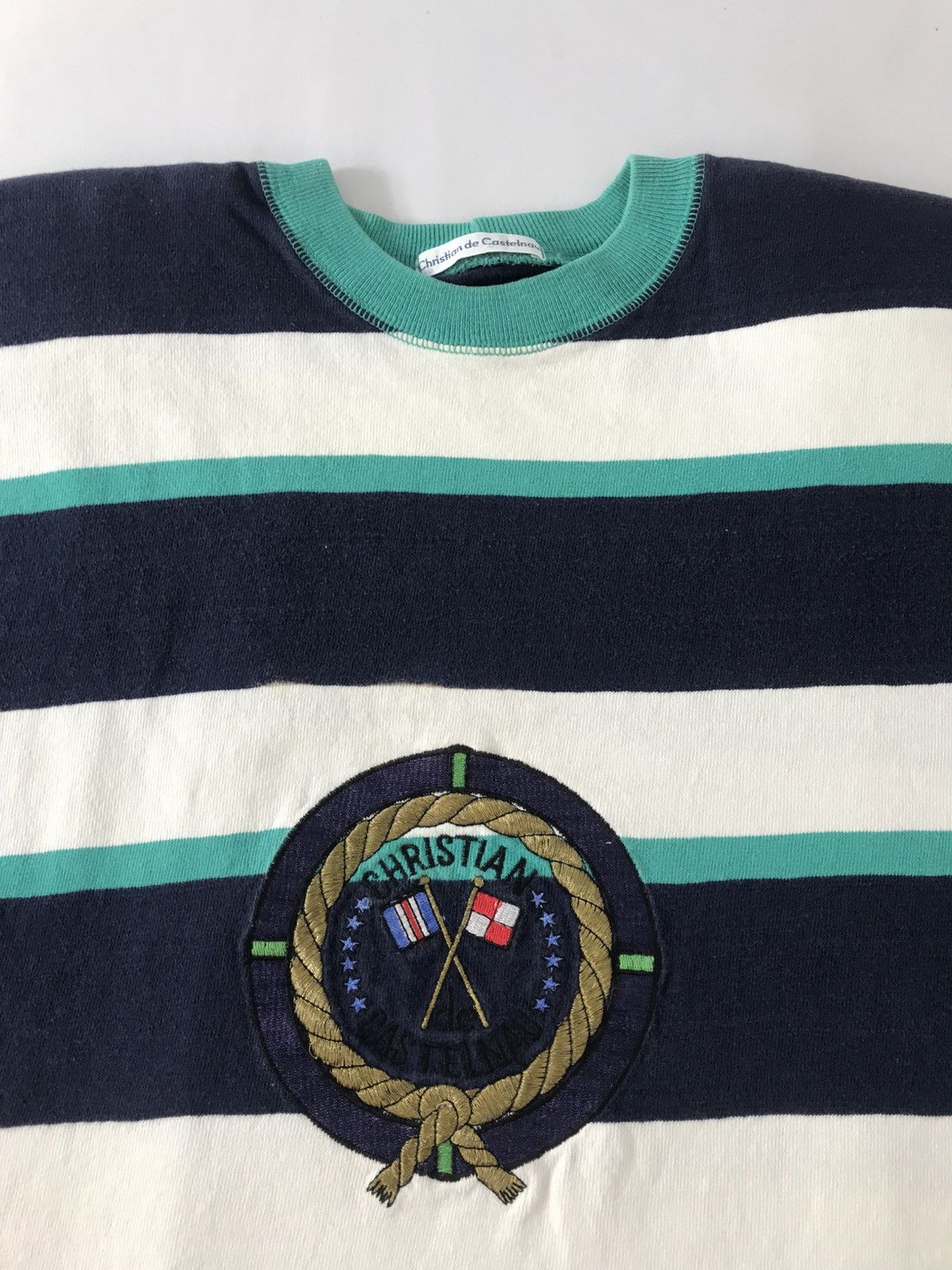 Other Christian de Castelnaut Embroidery Logo Striped Block Design Size US M / EU 48-50 / 2 - 4 Thumbnail