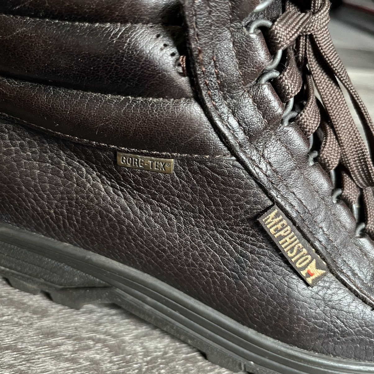 Mephisto Vintage Mephisto Niki Brown Leather Ankle Boots Gore Tex 8W Size US 8 / IT 38 - 6 Thumbnail