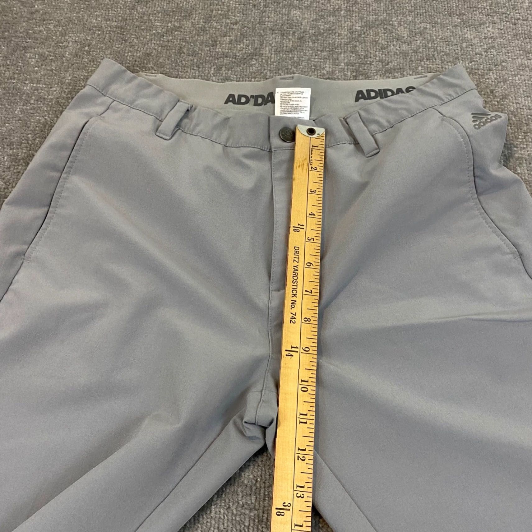 Adidas Adidas Pants Mens 32x32 Straight Leg Gray Performance Golf Logo Waist Pocket Design Adjustable 5-Pocket Khakis 32 Inseam Size Regular Mens Size US 32 / EU 48 - 6 Thumbnail