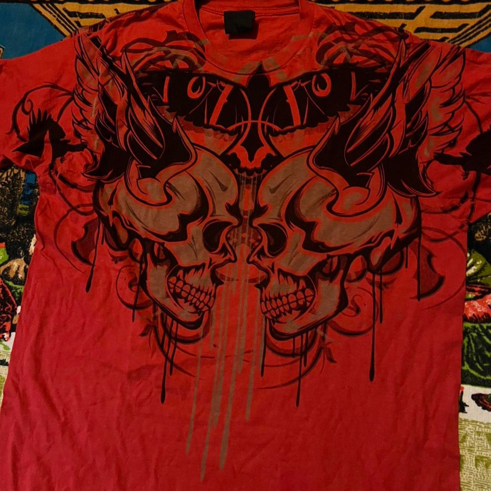 Affliction × JNCO × Tapout mens skull shirt mma elite style tapout y2k affliction goth Size US L / EU 52-54 / 3 - 3 Thumbnail