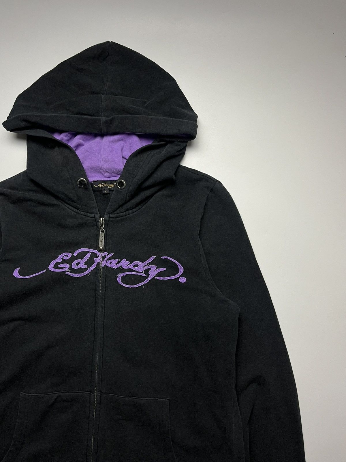 Ed Hardy Ed Hardy by Christian Audigier Zip-Up Hoodie Size L / US 10 / IT 46 - 4 Thumbnail