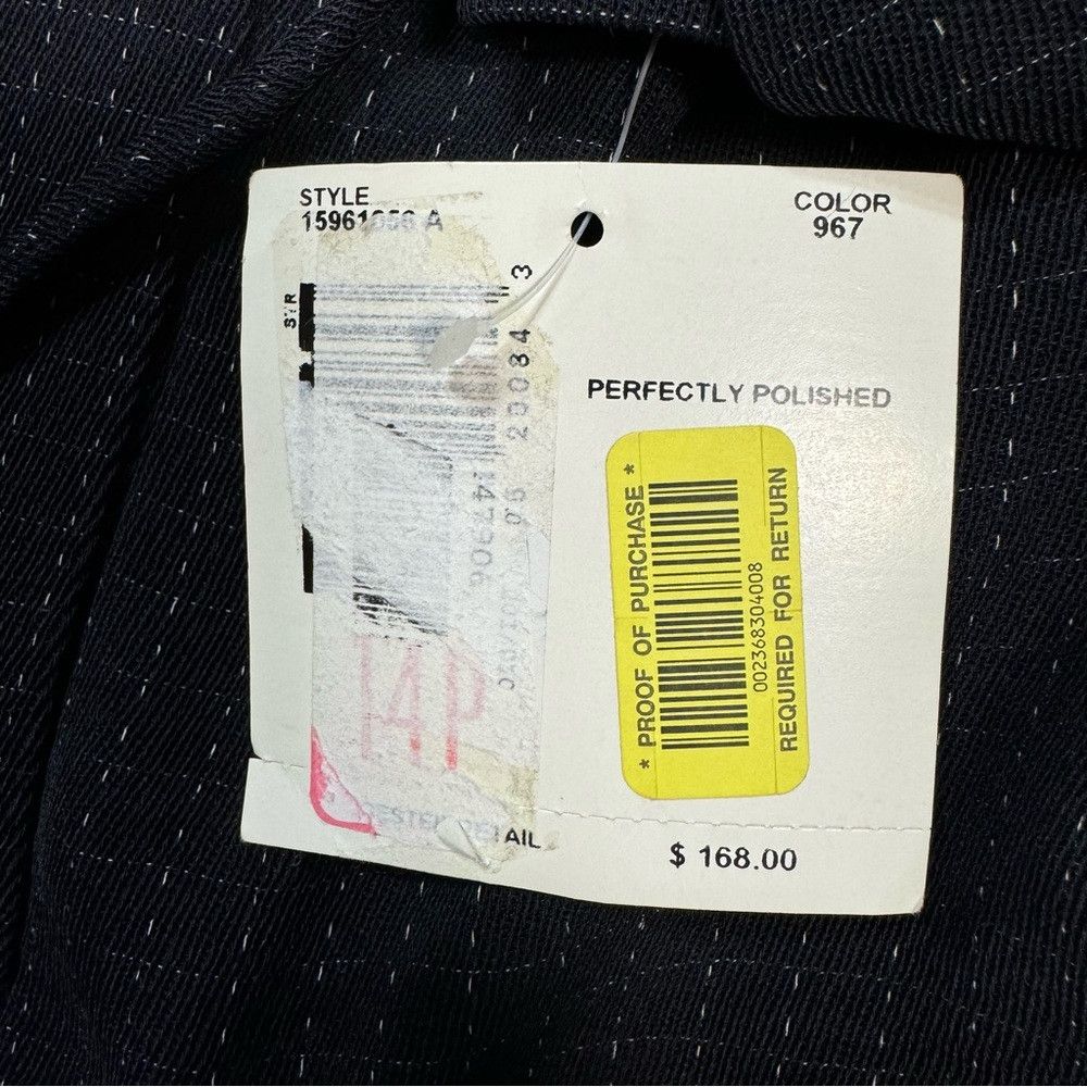 Other NWT New $168 Liz Claiborne Crepe Long Sleeve Navy Jacket Si Size XL / US 12-14 / IT 48-50 - 8 Thumbnail