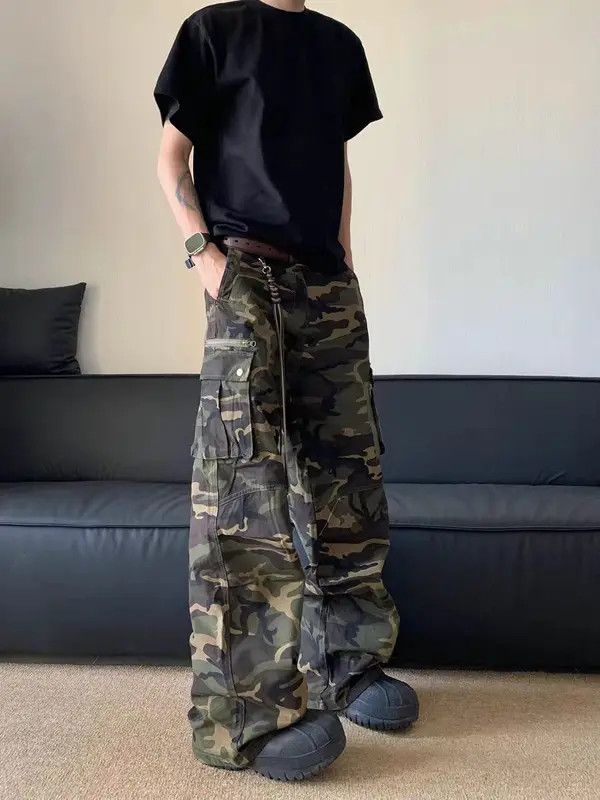 Japanese Brand VIBE Street baggy workwear camouflage casual pants Size US 34 / EU 50 - 1 Thumbnail