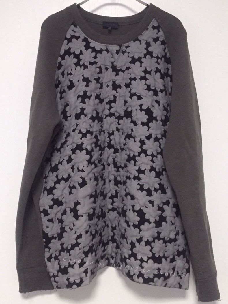 Lanvin LANVIN Runway Black Floral Sweatshirt Size US M / EU 48-50 / 2 - 1 Thumbnail