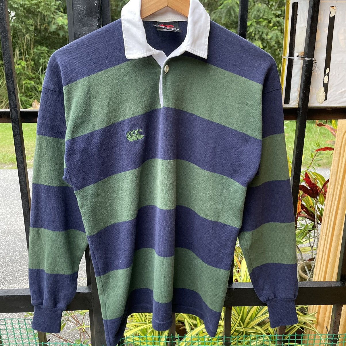 Canterbury of New Zealand 🔥Vitage Canterbury Two Tone Striped Polos Rugby Shirts Size US S / EU 44-46 / 1 - 5 Thumbnail